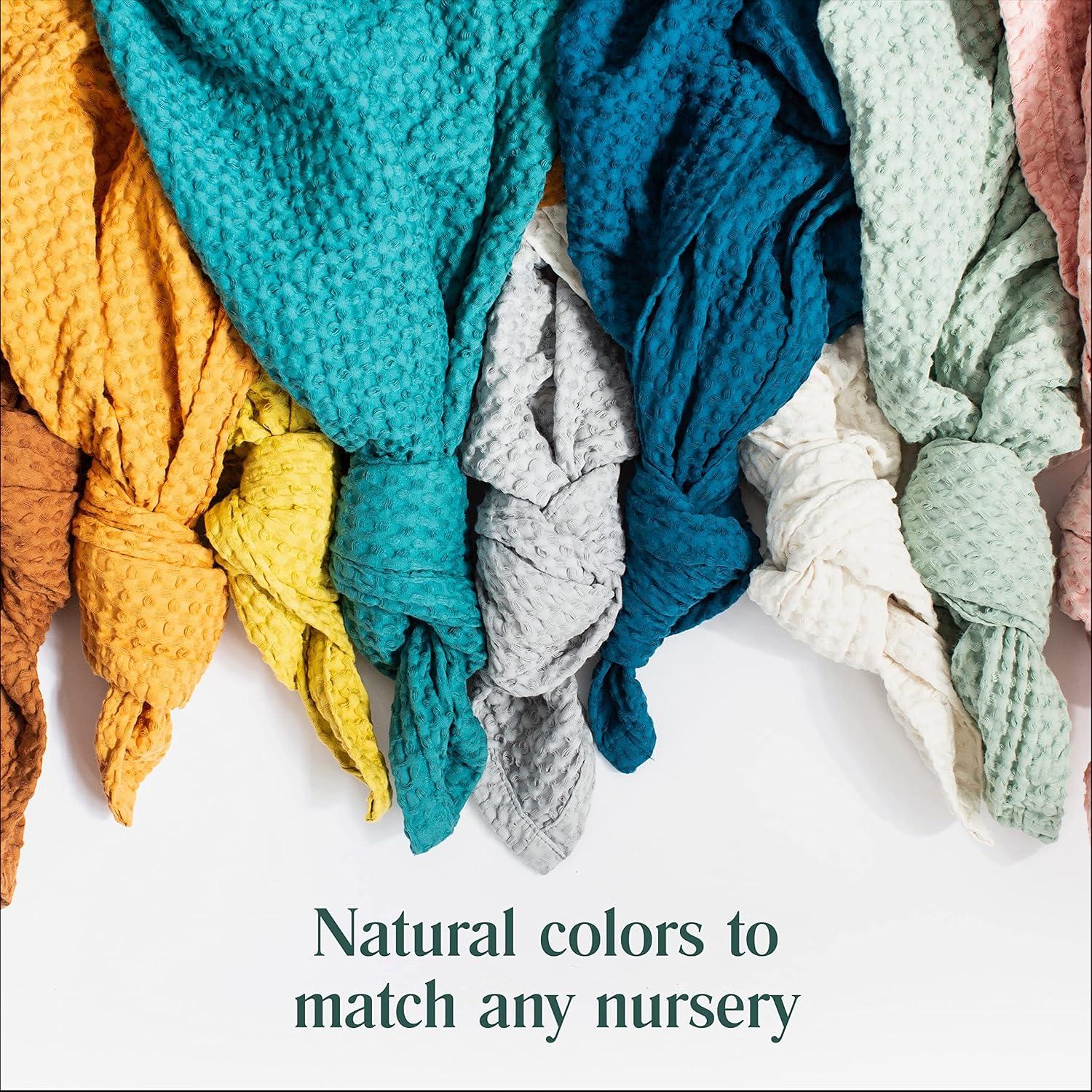 Manta Swaddle Simka Rose Waffle 91x102 cm Algodón Rosa