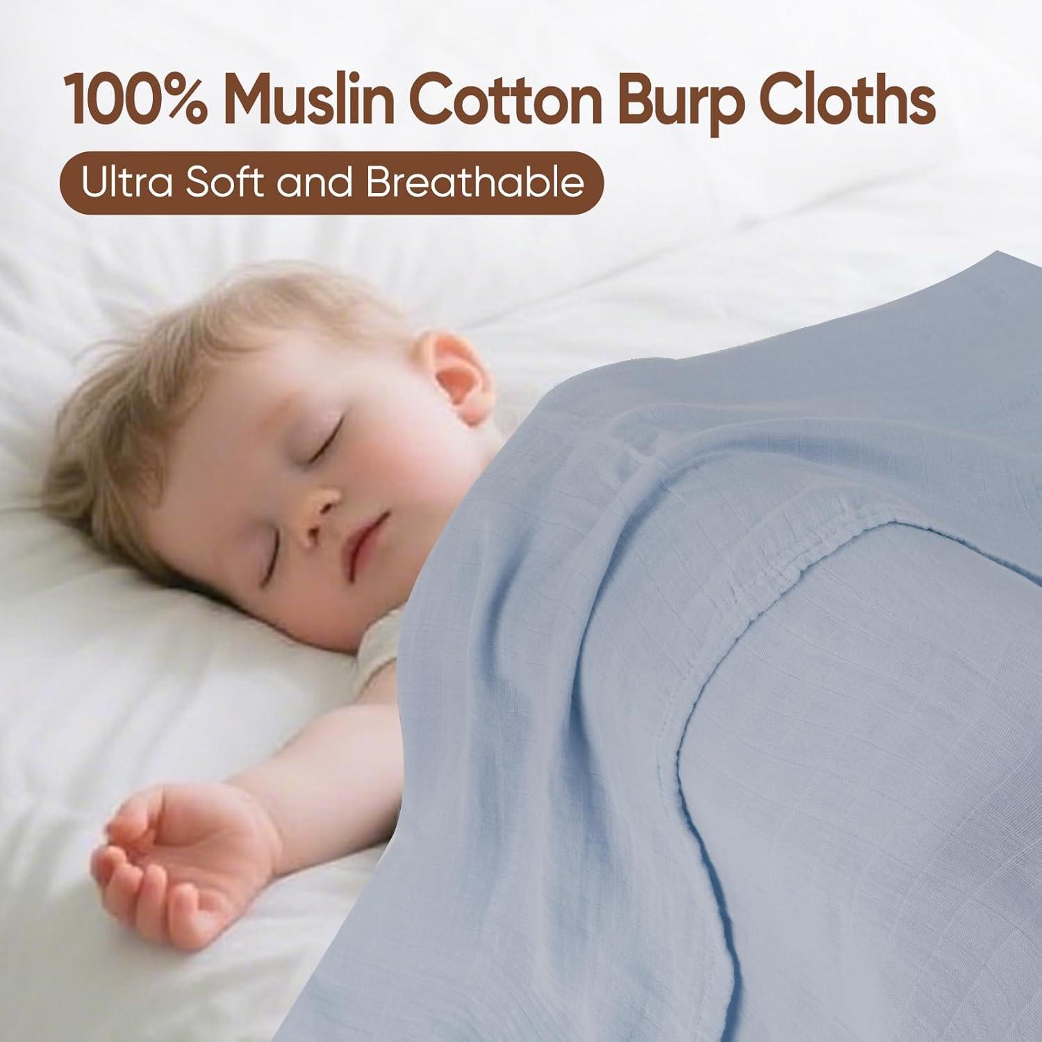 Mantas de Muselina MIGIOL 3 Piezas 119x119 cm Suaves y Transpirables