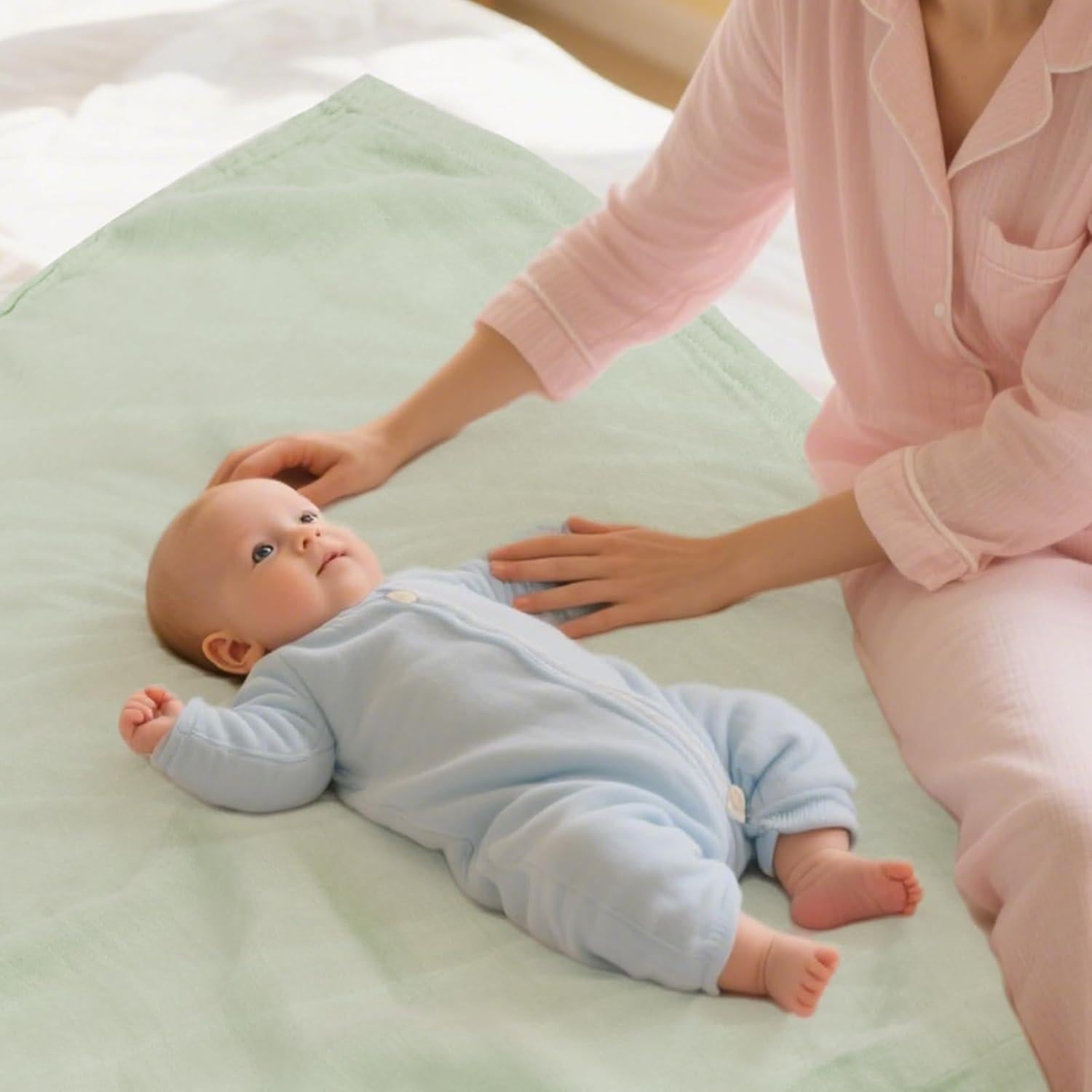 Mantas de Muselina MIGIOL 3 Piezas 119x119 cm Suaves y Transpirables