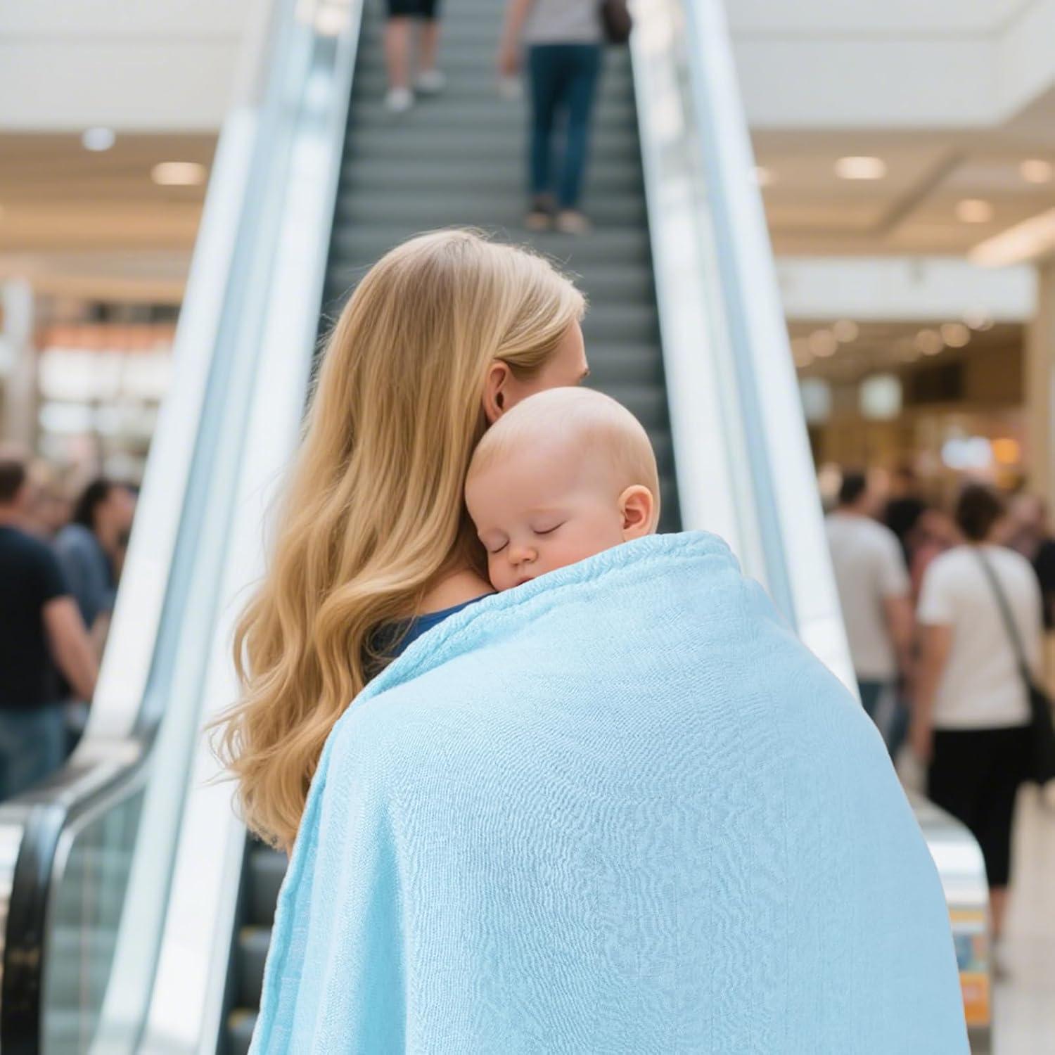 Mantas de Muselina MIGIOL 3 Piezas 119x119 cm Suaves y Transpirables