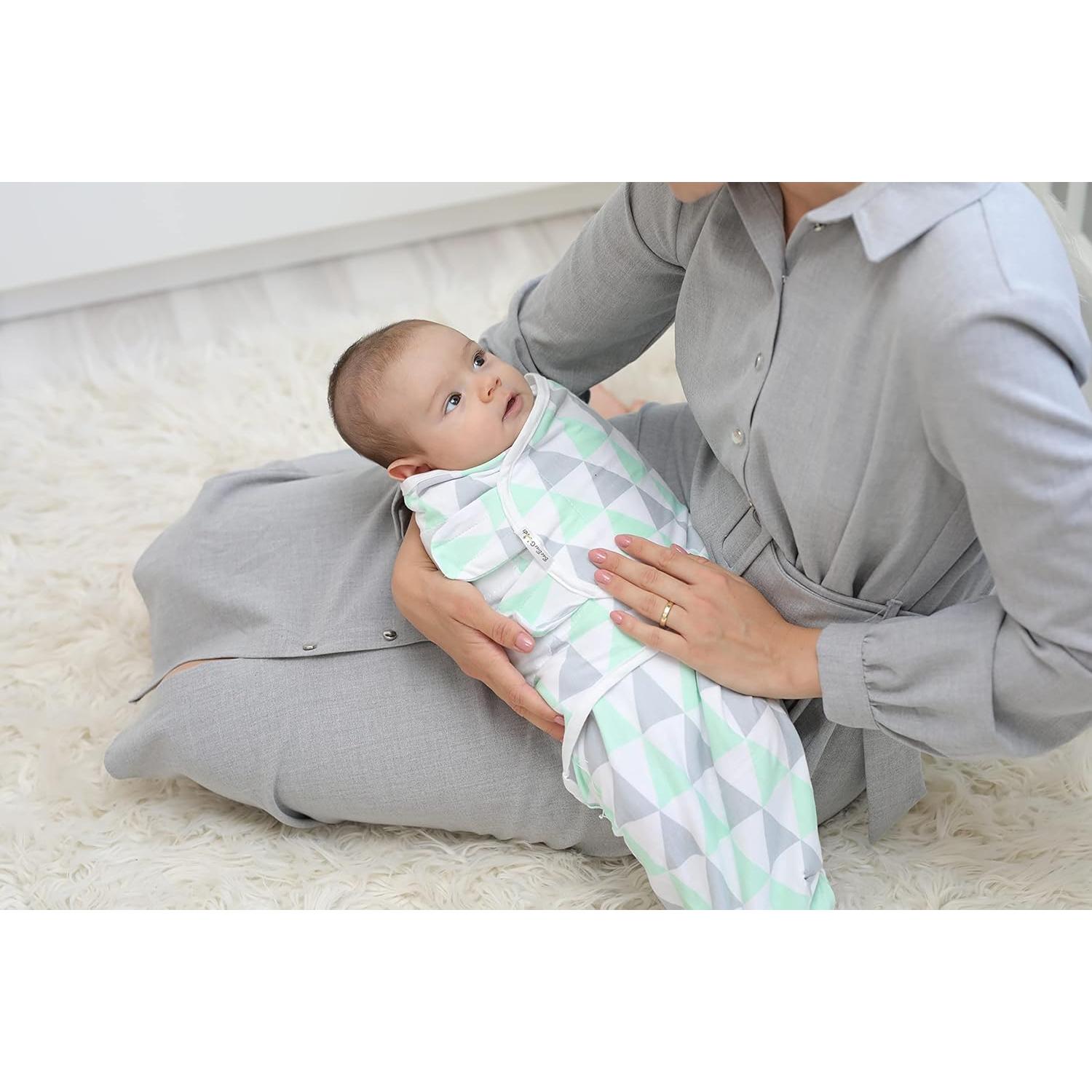 Mantas de Envolver BaeBae Goods 100% Algodón 4 Piezas Triángulos