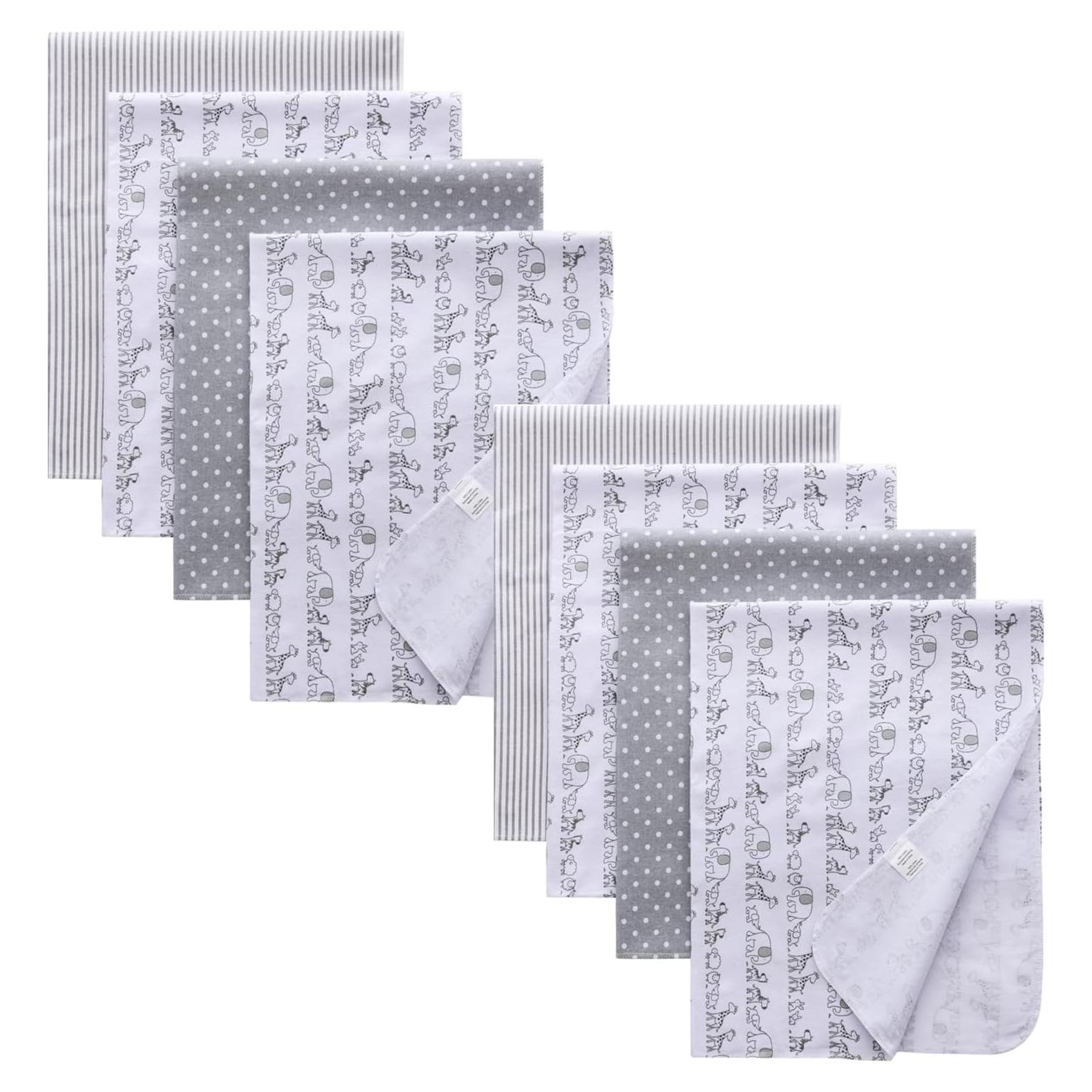 Mantas de Envolver para Bebé Gina Era 8 Pcs 76x76 cm Algodón