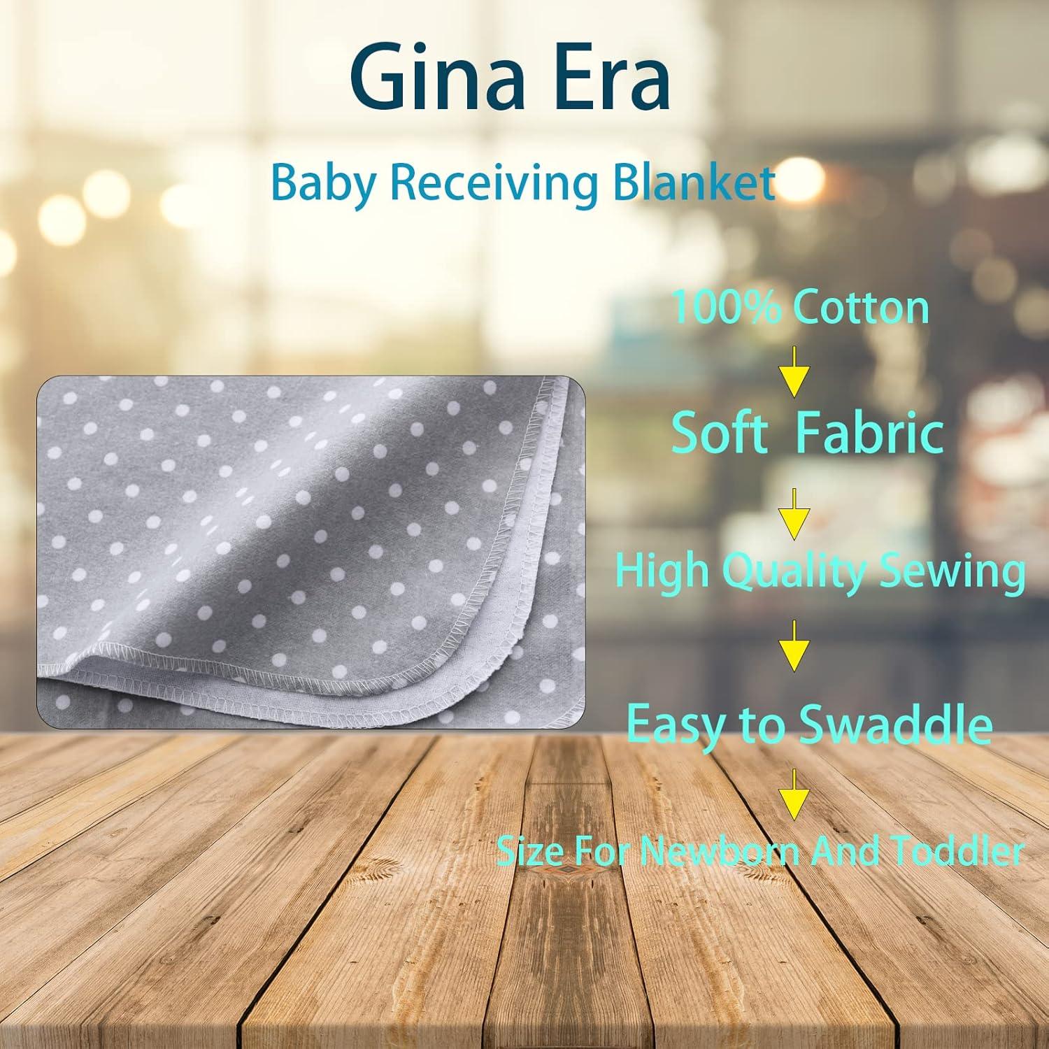 Mantas de Envolver para Bebé Gina Era 8 Pcs 76x76 cm Algodón