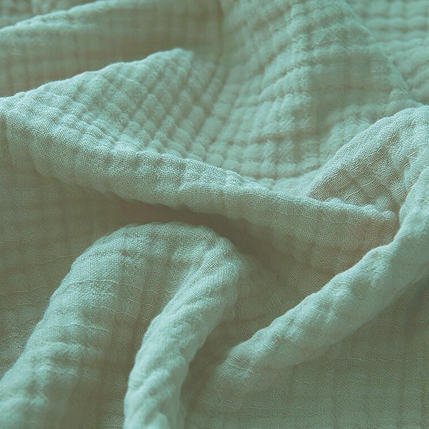 Paquete de 2 mantas de muselina okdiy 120x120 cm algodón orgánico