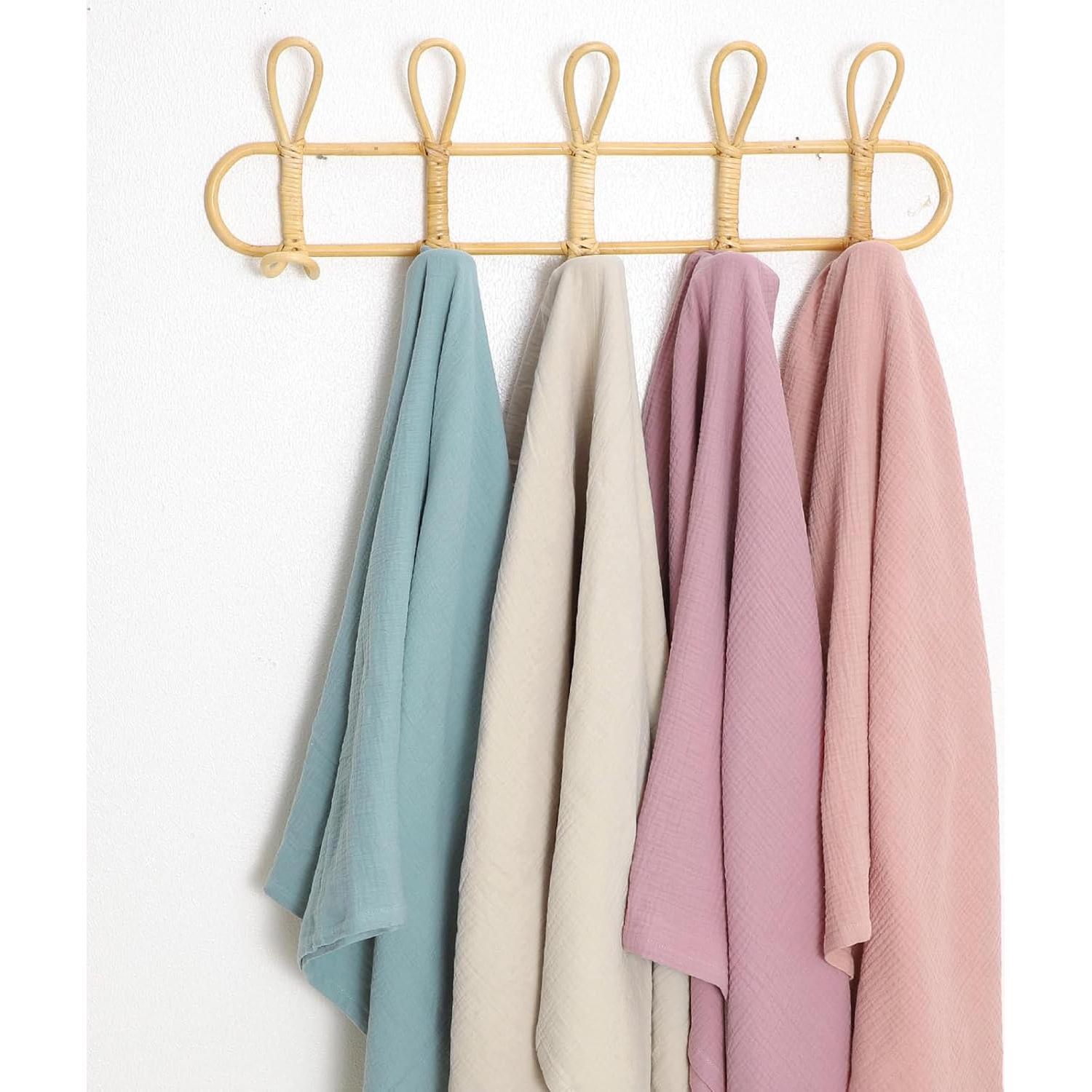 Paquete de 2 mantas de muselina okdiy 120x120 cm algodón orgánico