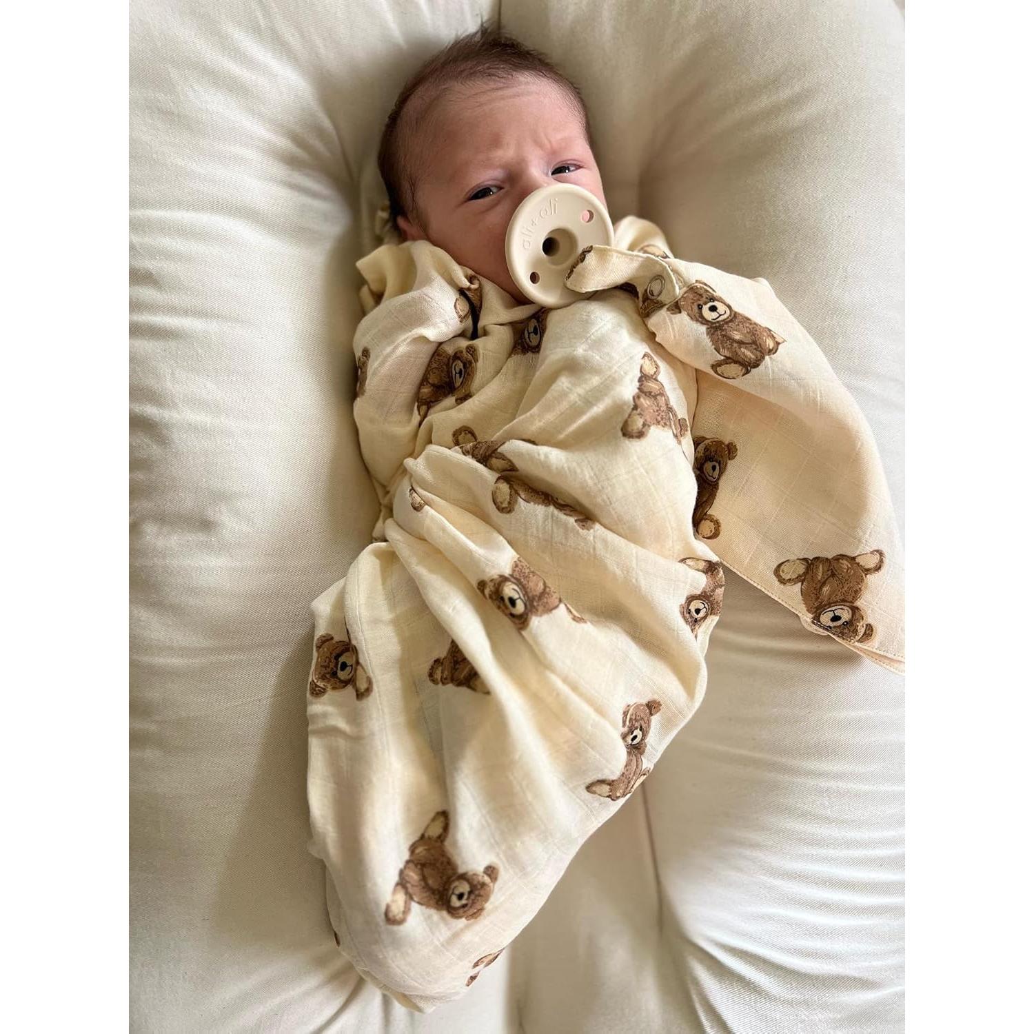 Manta de Muselina Ali+Oli 120x120 cm Suave Rayón Bambú