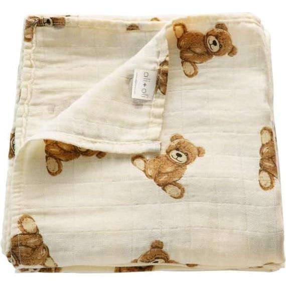 Manta de Muselina Ali+Oli 120x120 cm Suave Rayón Bambú