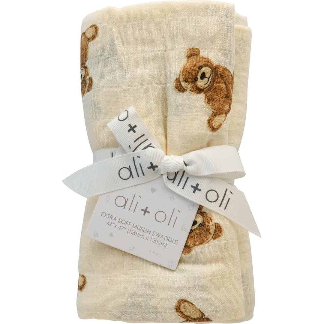 Manta de Muselina Ali+Oli 120x120 cm Suave Rayón Bambú