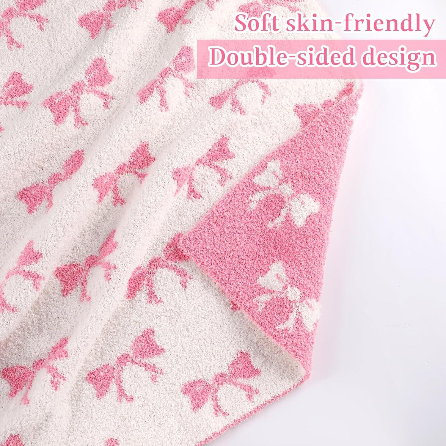 Manta de bebé rosa SmoothNovelty 76x102 cm Microfibra Reversible