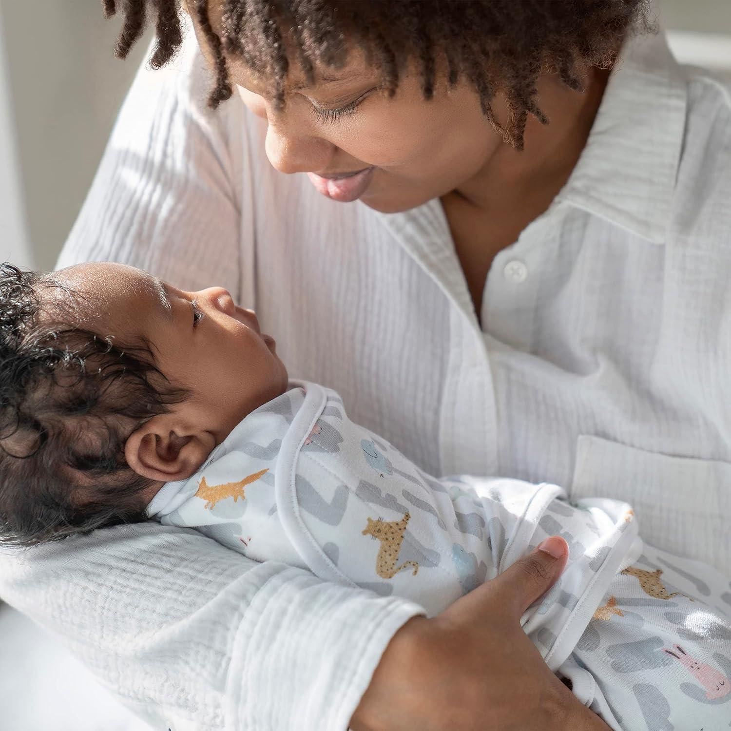 Envoltura Fácil Algodón Aden + Anais 3 Unidades Animales 0-3 Meses