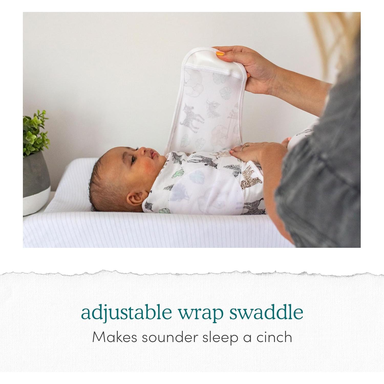 Envoltura Fácil Algodón Aden + Anais 3 Unidades Animales 0-3 Meses