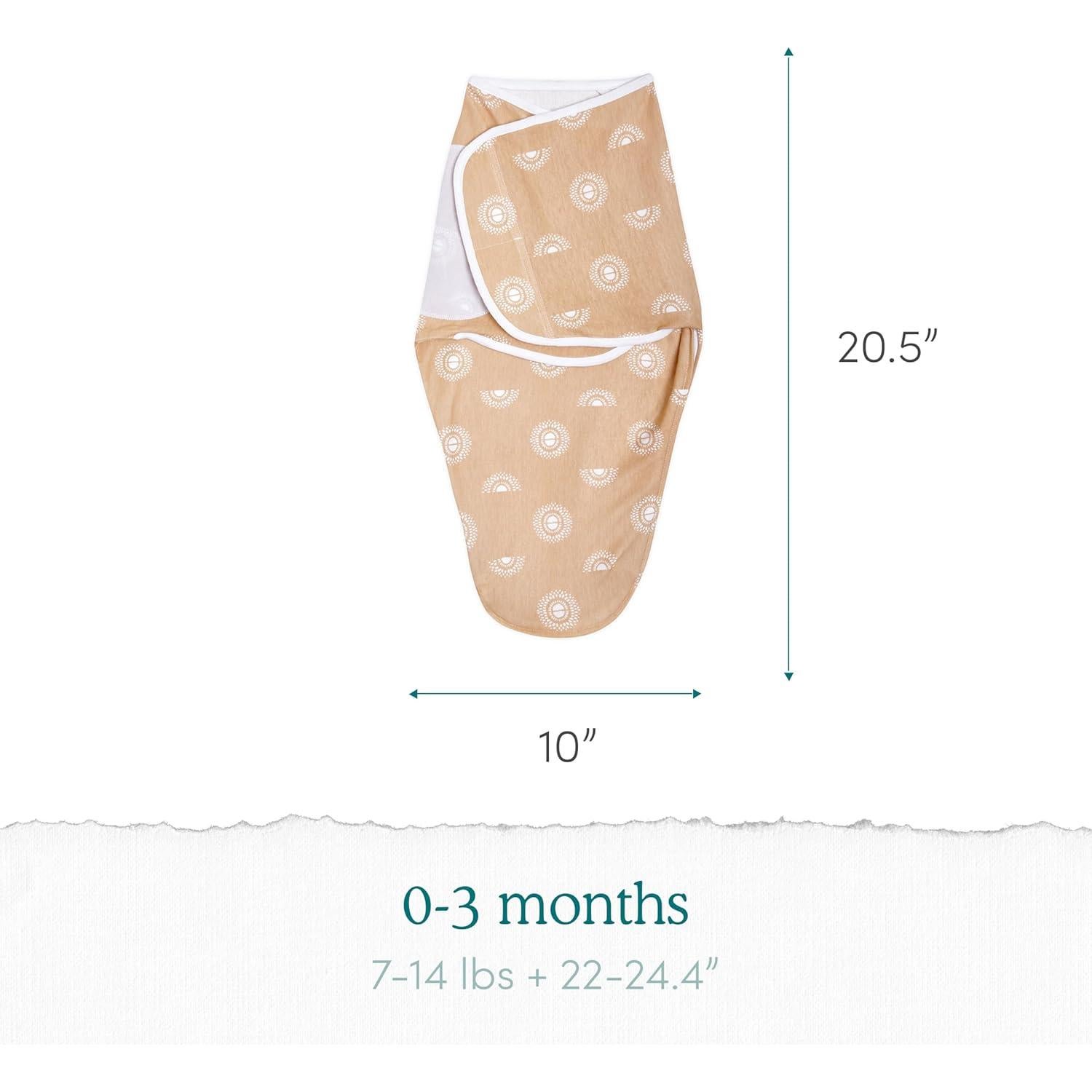 Envoltura Fácil Algodón Aden + Anais 3 Unidades Animales 0-3 Meses