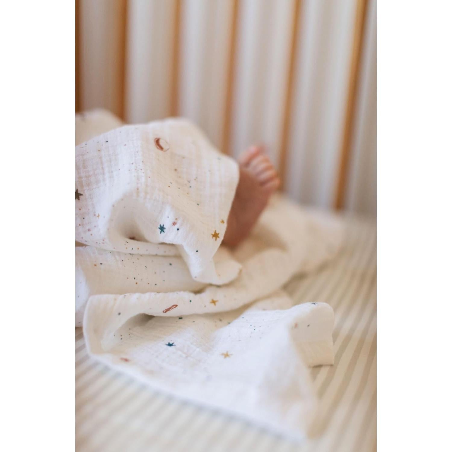 Muselina de Algodón Orgánico PEHR Celestial 119x119 cm