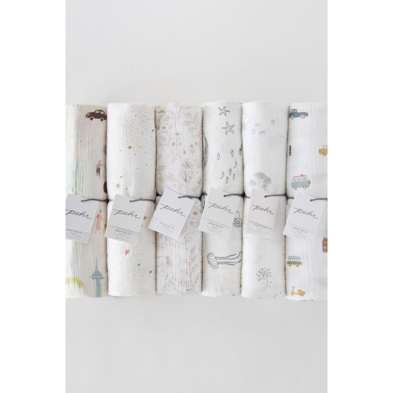 Muselina de Algodón Orgánico PEHR Celestial 119x119 cm