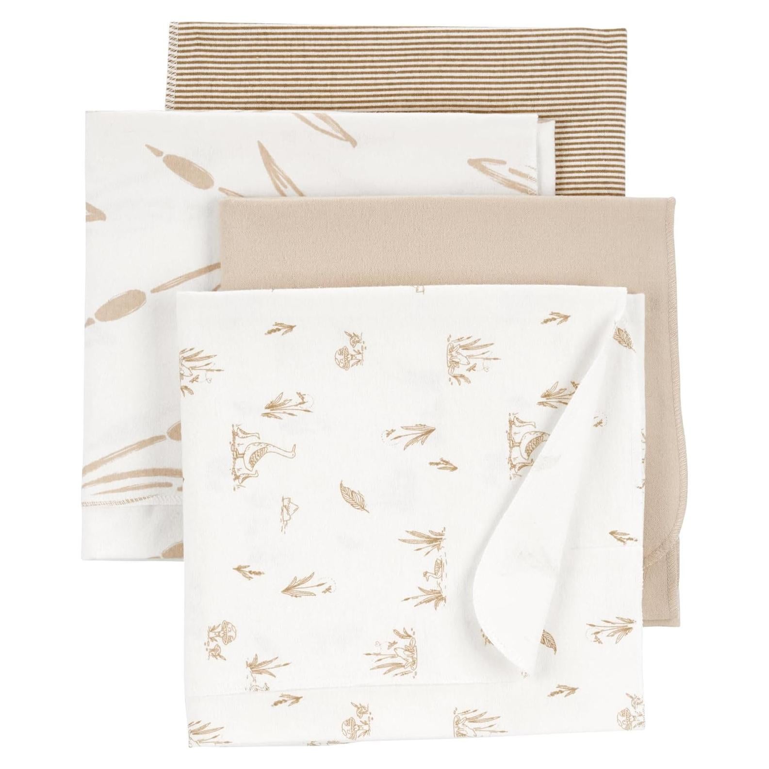 Mantas de Recepción Bebé Carter's 4-Pack Algodón 100%