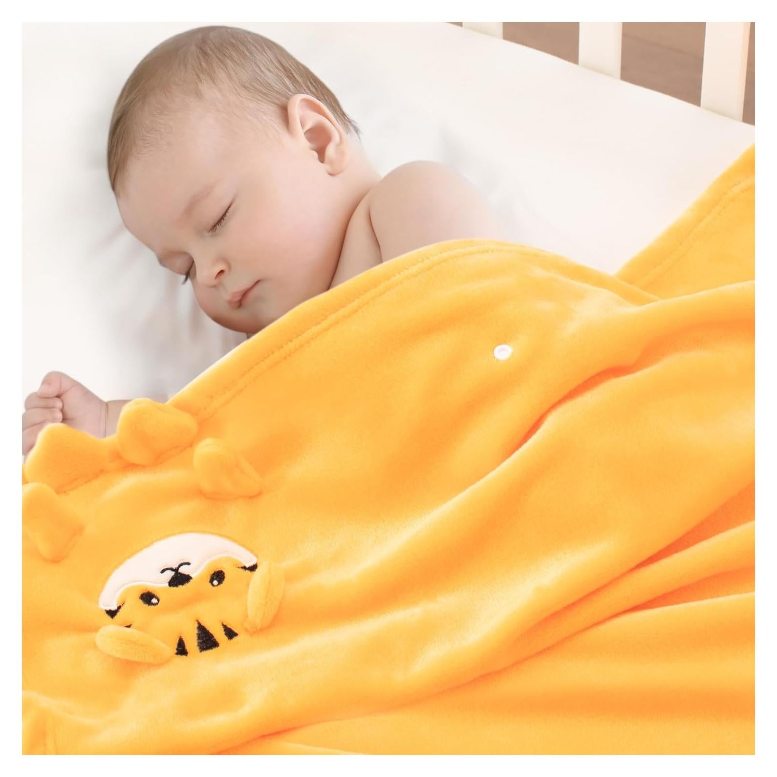 Manta para Bebé Babyhuggle Tigre Dorado 101.6x76.2 cm