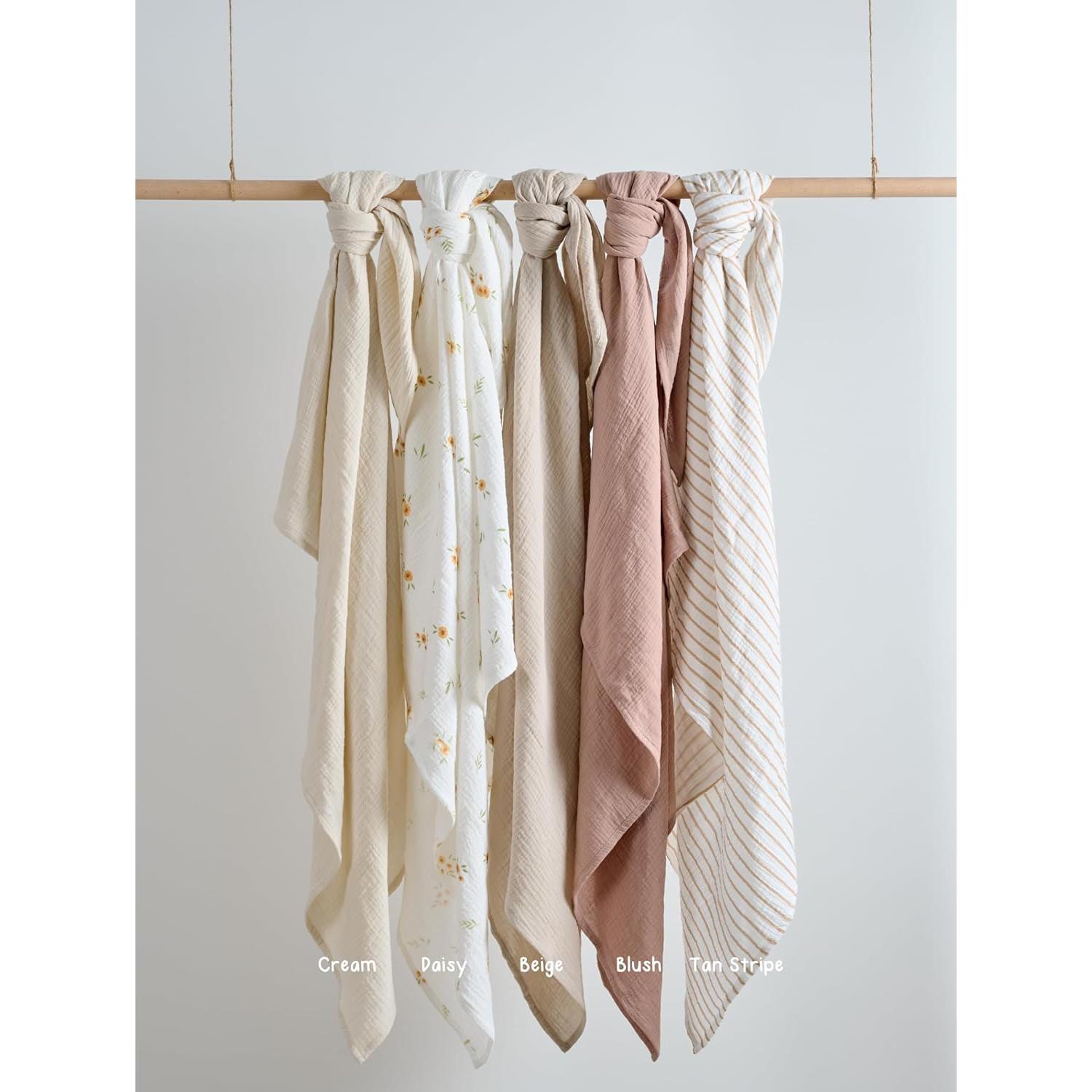 Manta de Muselina Meracorallo Rosa 100% Algodón 110x110 cm