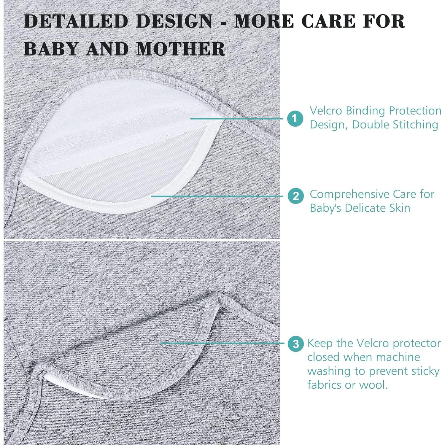 Manta de Envolver para Bebés Benoxine Algodón Orgánico 0-3M Negra