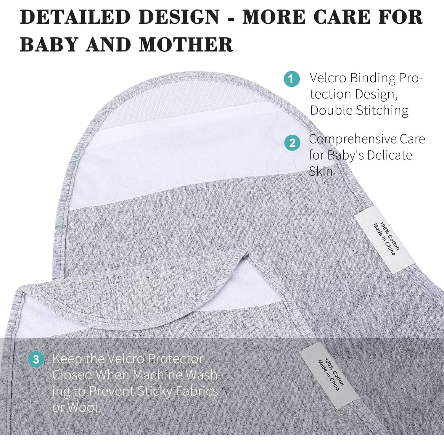 Manta de Envolver para Bebés Benoxine Algodón Orgánico 0-3M Negra