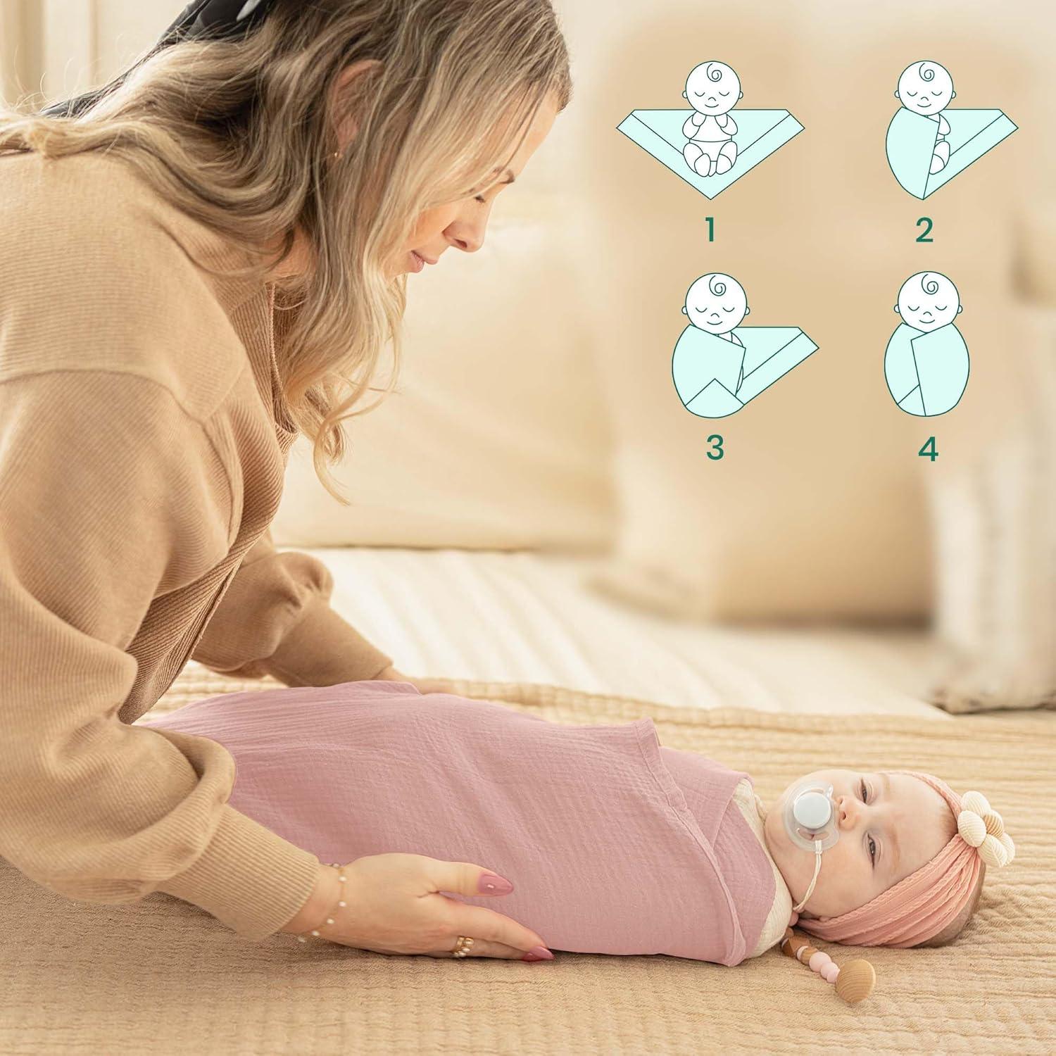 Mantas de Muselina MiFlor 100% Algodón 47x47 cm - 2 Piezas