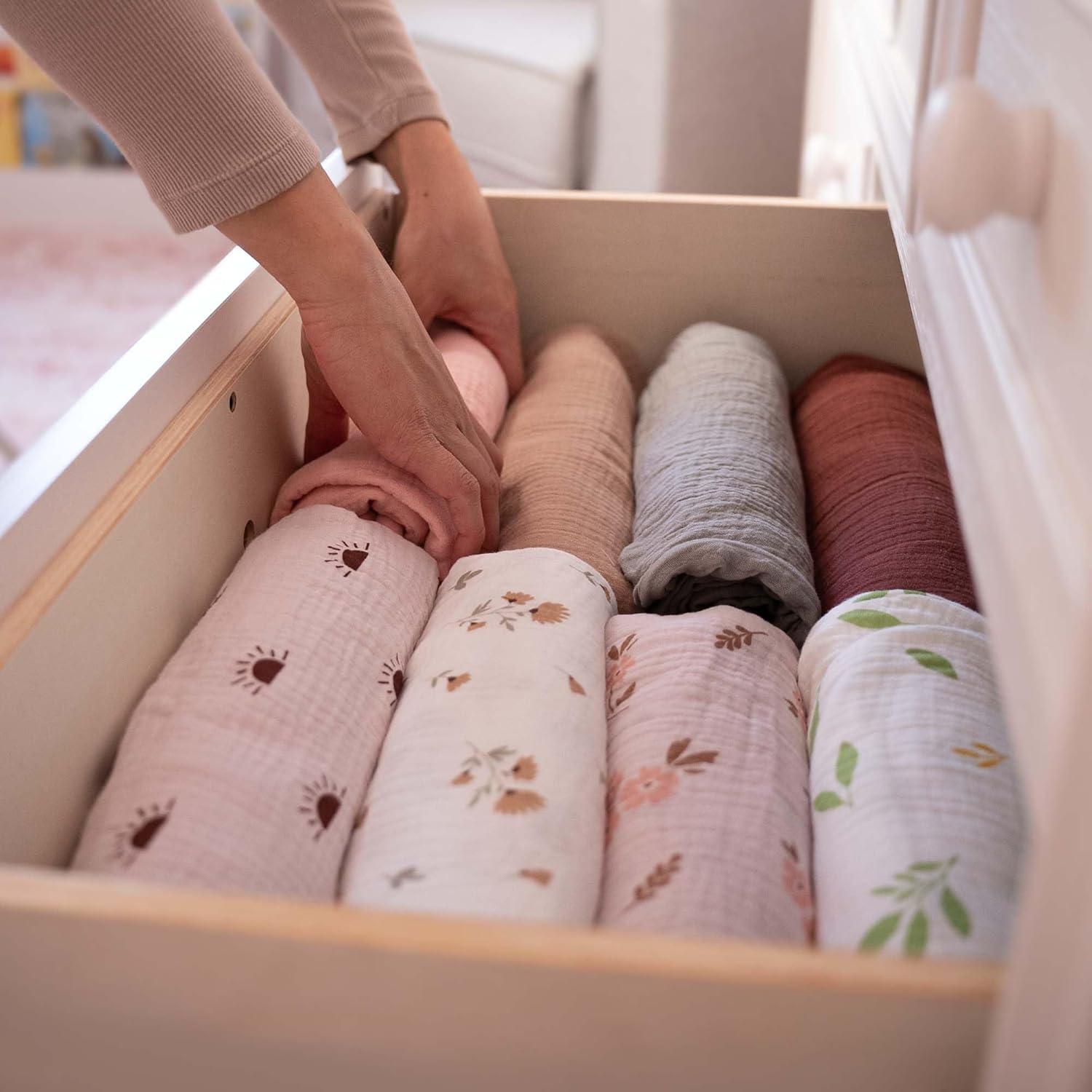 Mantas de Muselina MiFlor 100% Algodón 47x47 cm - 2 Piezas