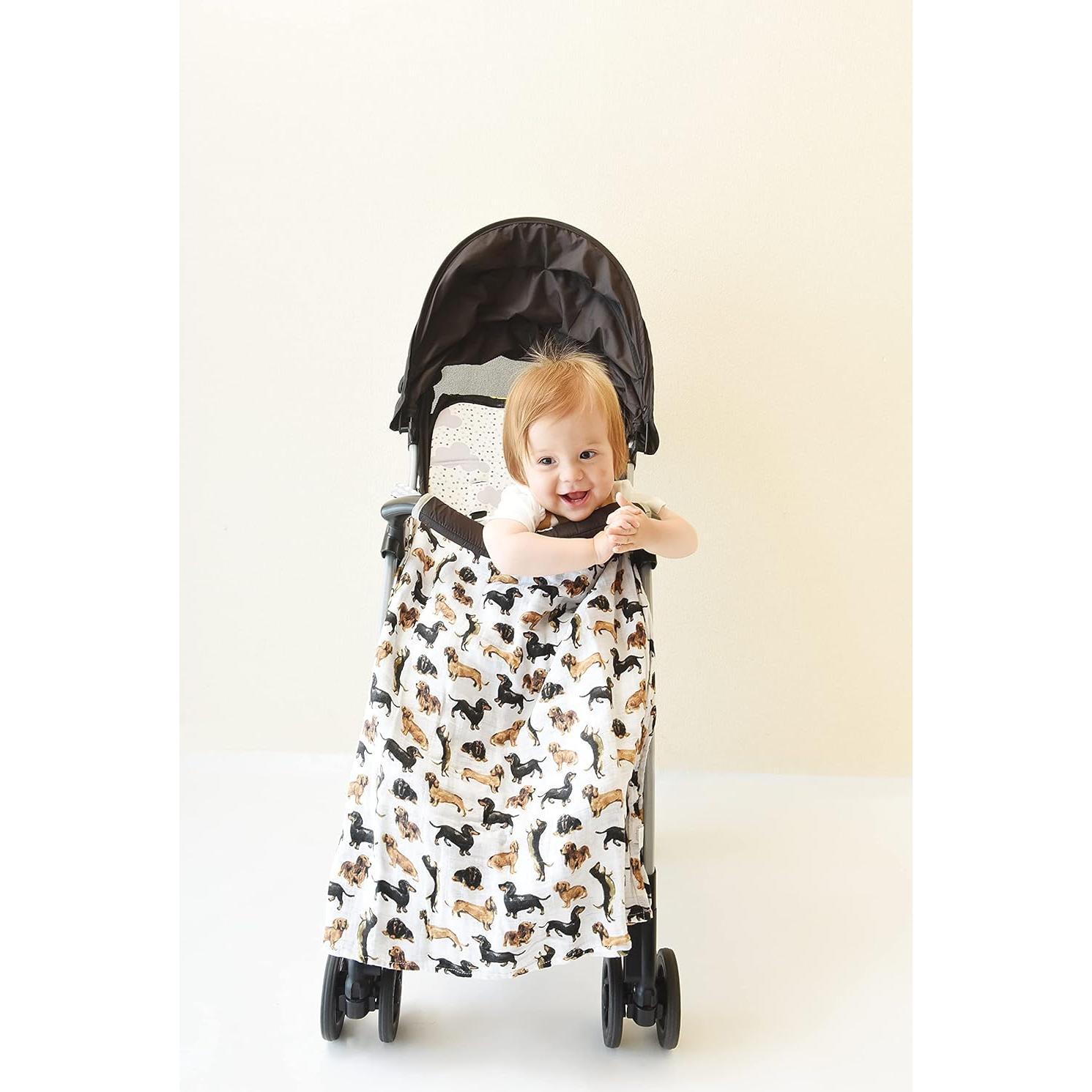 Manta de Muselina para Bebé Mud Pie Teckel 119 cm 100% Algodón