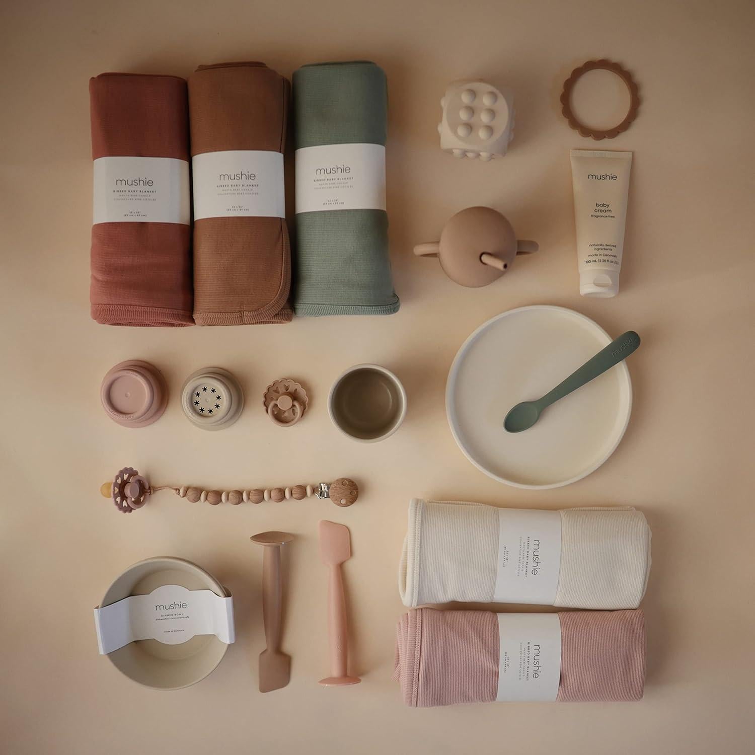 Manta Extra Suave para Bebé Mushie 88.9x88.9 cm Algodón