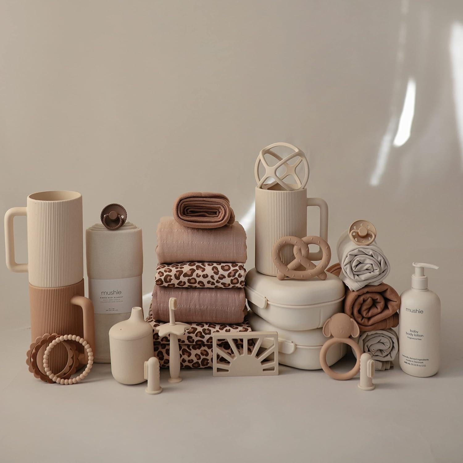 Manta Extra Suave para Bebé Mushie 88.9x88.9 cm Algodón