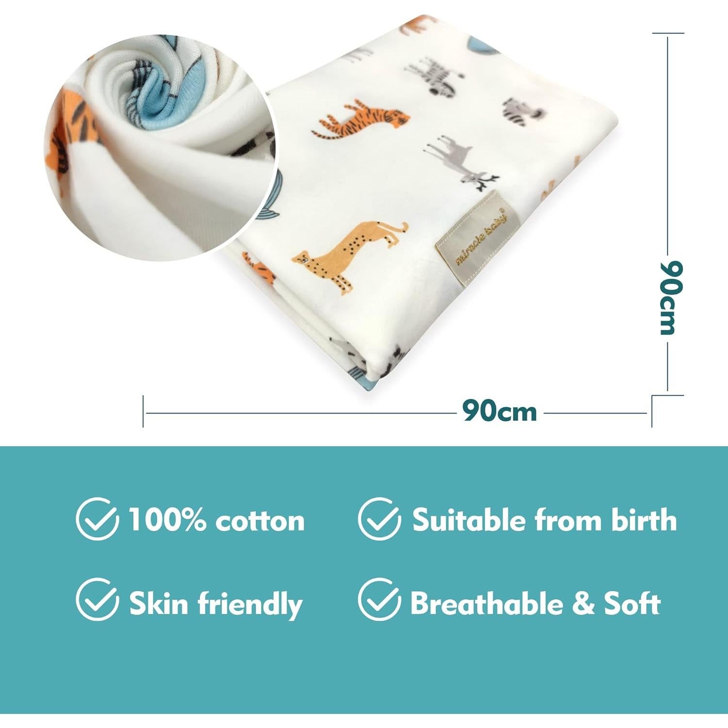 Conjunto de Manta y Sombrero LAT LEE AND TOWN 100% Algodón