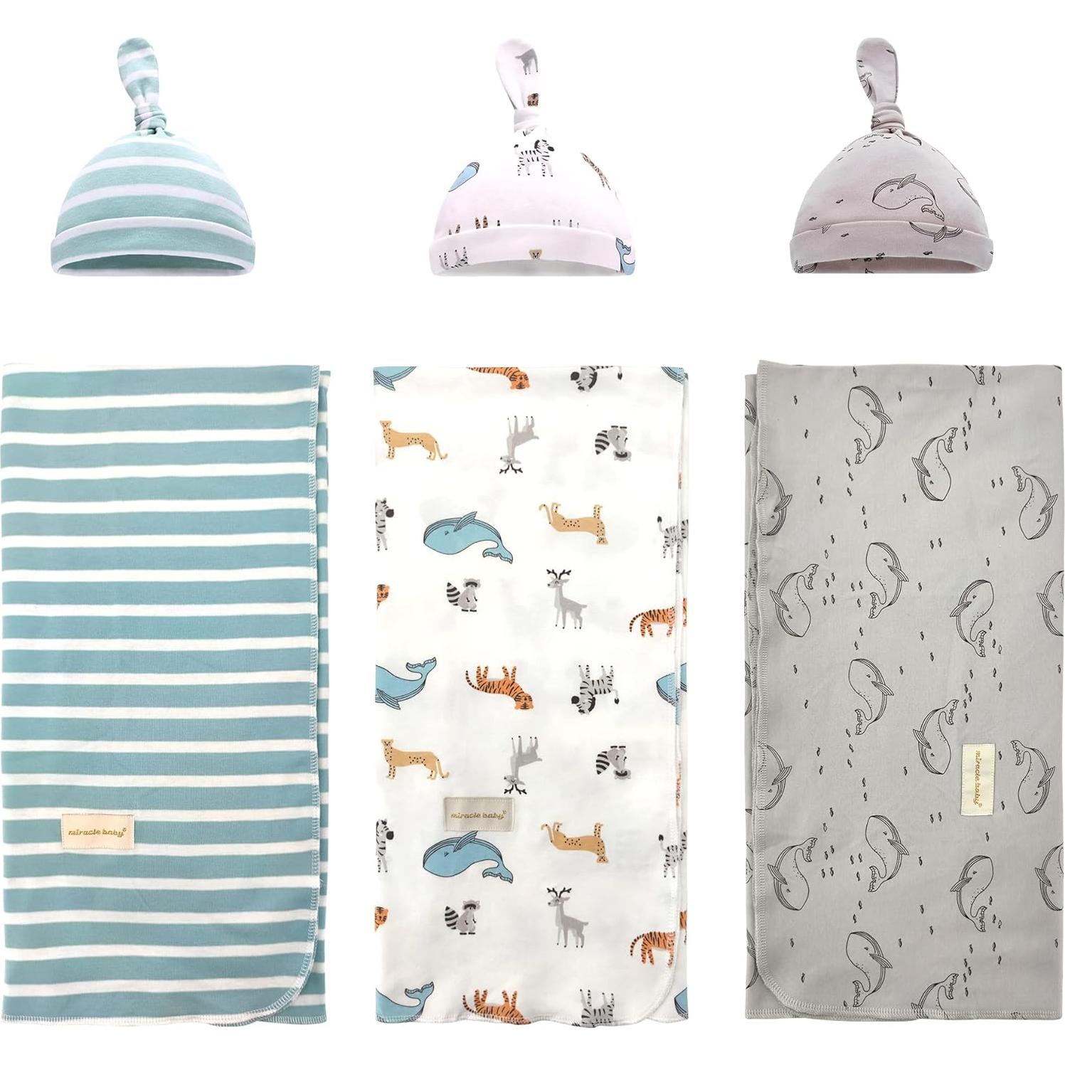 Conjunto de Manta y Sombrero LAT LEE AND TOWN 100% Algodón