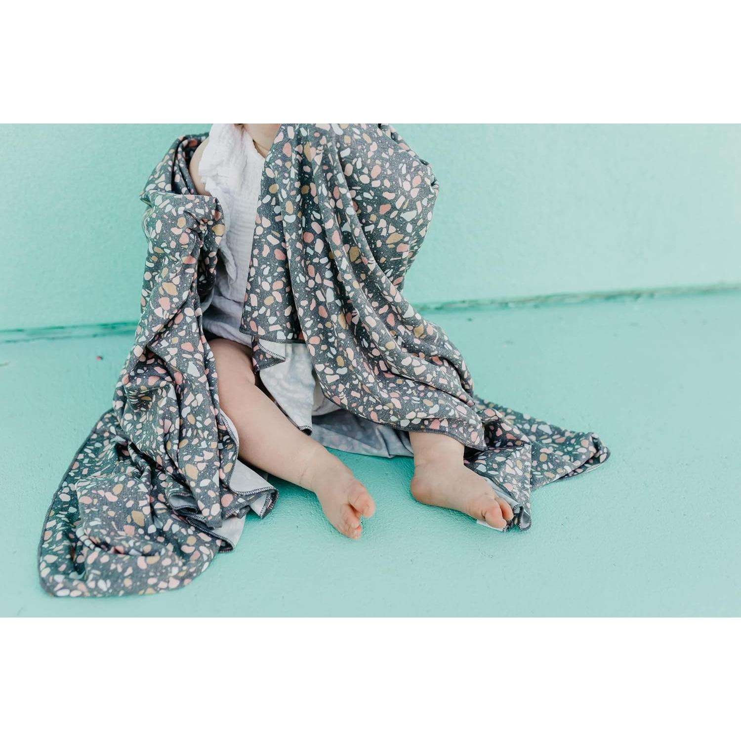 Manta de Recibir Copper Pearl Gemini 117x117 cm Suave y Ligera