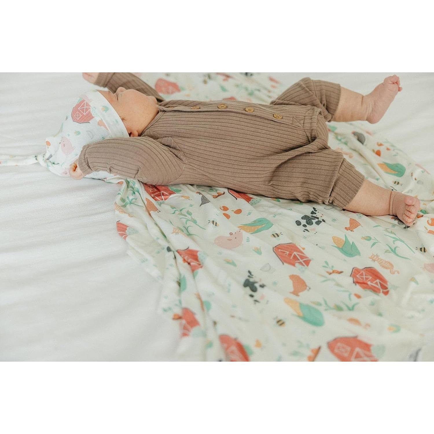 Manta de Envolver Copper Pearl Granja 117x117 cm Suave