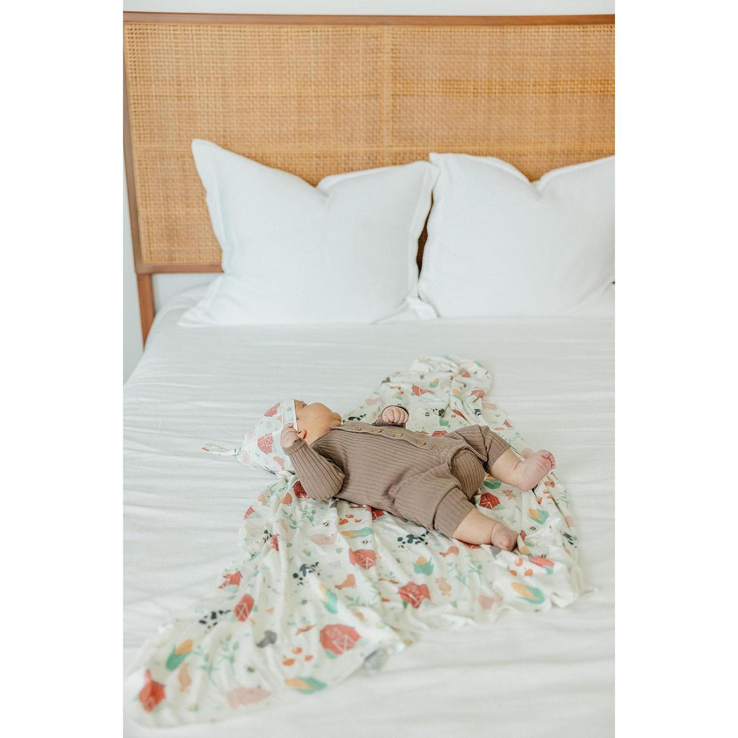 Manta de Envolver Copper Pearl Granja 117x117 cm Suave