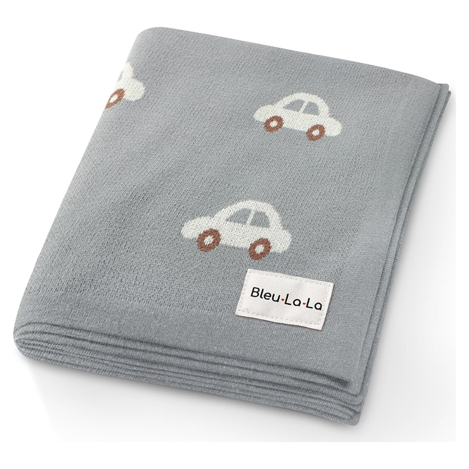 Manta de Envolver para Bebés Bleu La La - 100% Algodón Gris Autos