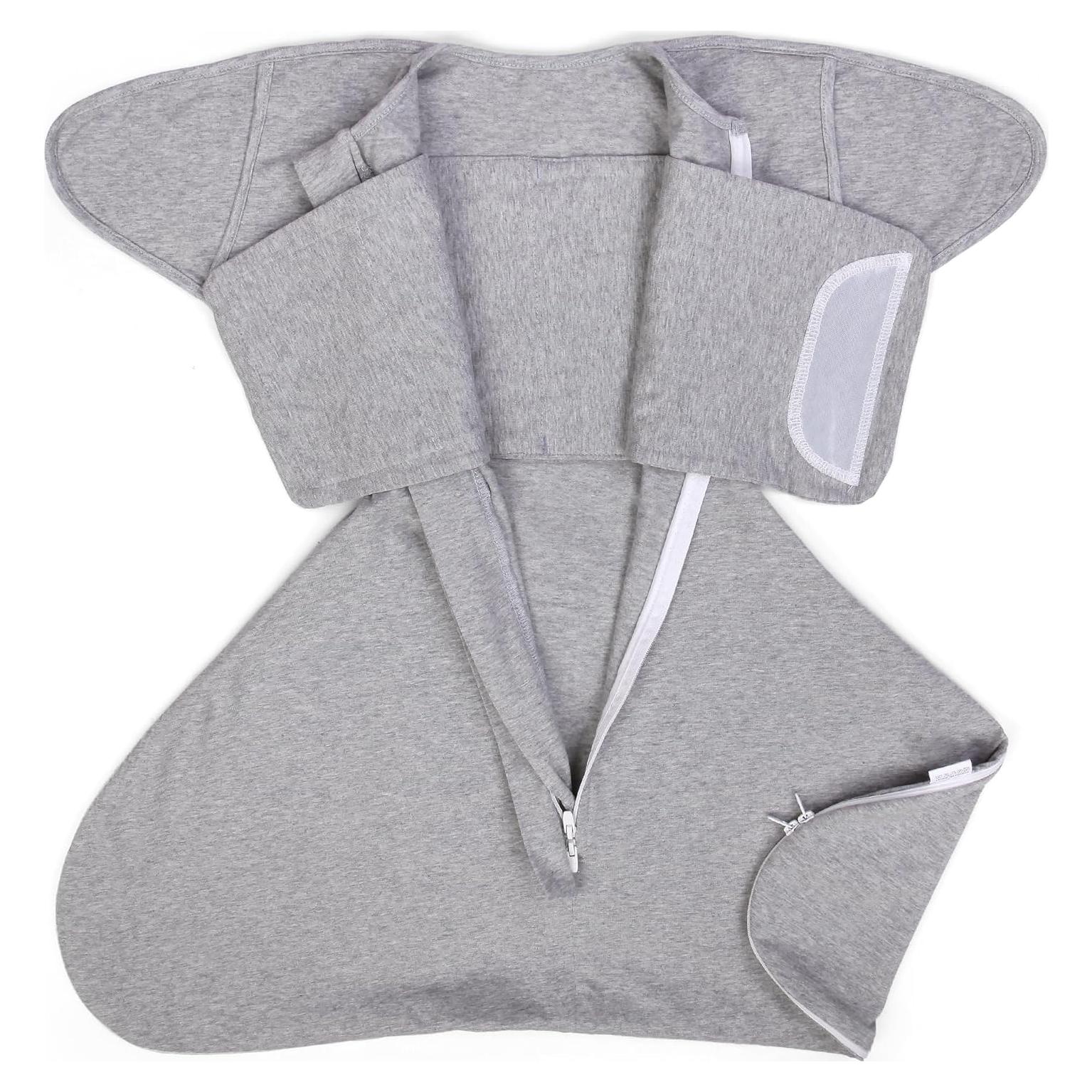 Saco de Sueño Mikccer para Bebés 0-3 meses Gris