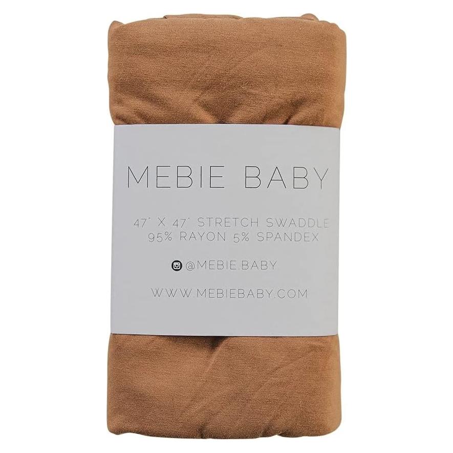 Manta de Envuelo Mebie Baby Mostaza 119x119 cm Suave y Ligera