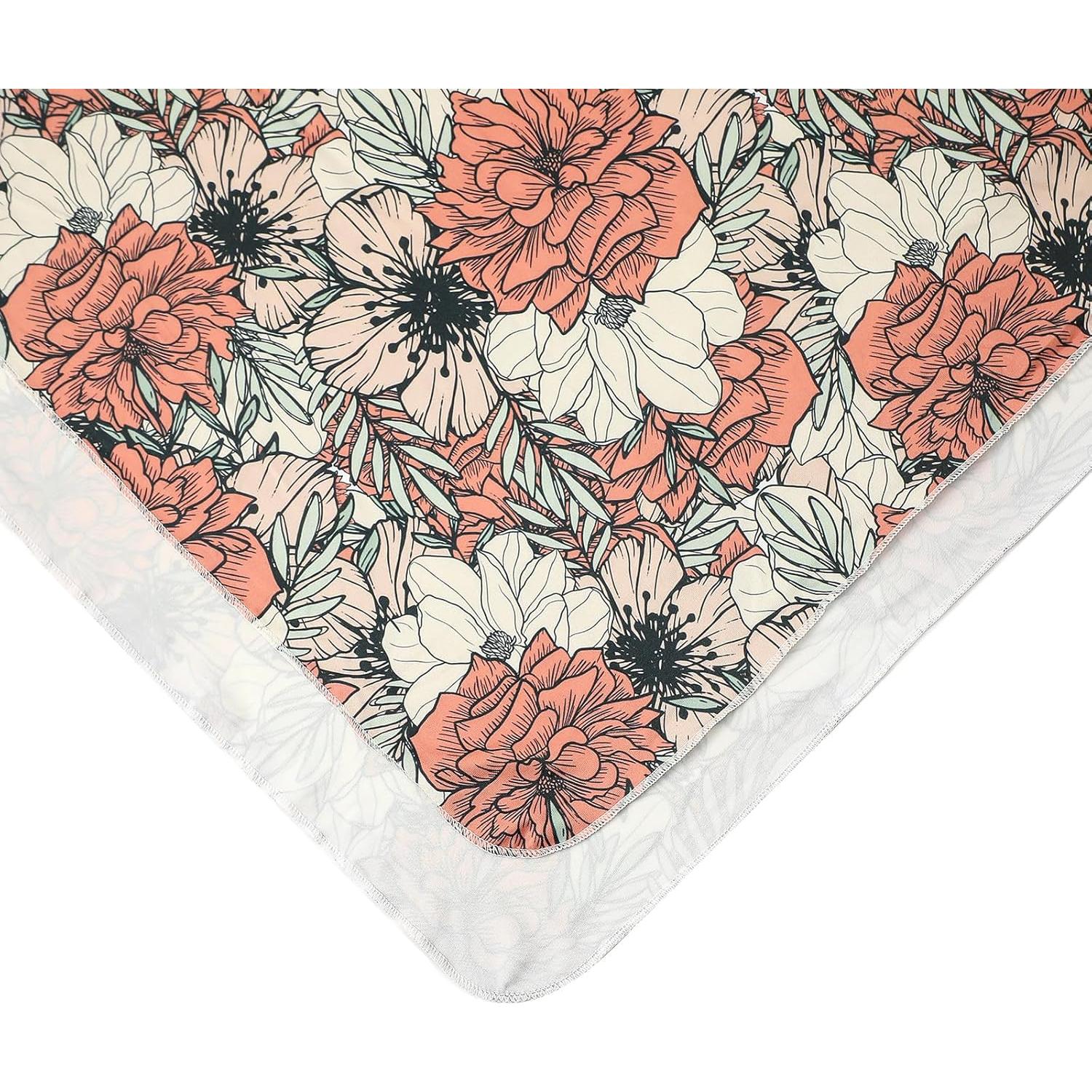 Manta de Recepción Galabloomer Newborn Floral Almendra Cocal