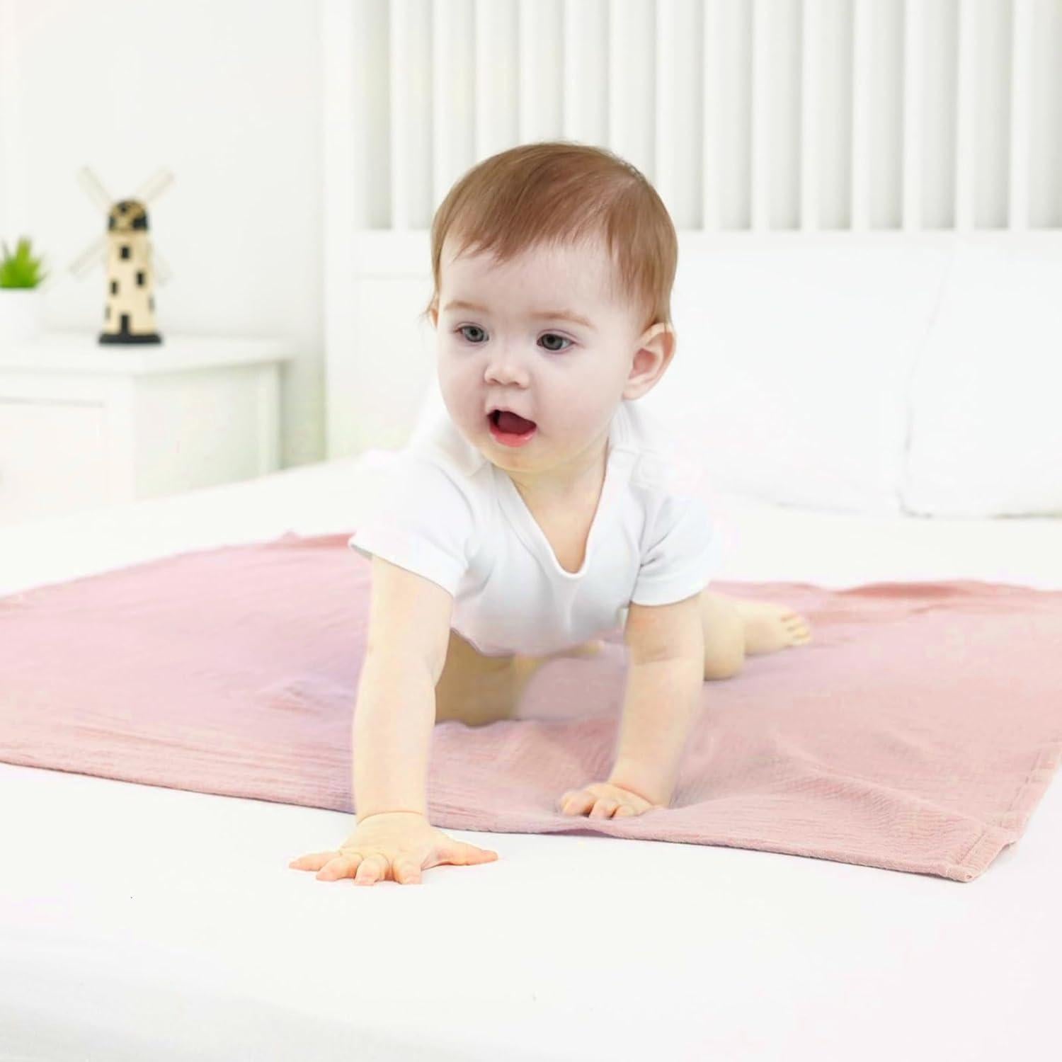 Mantas de Muselina Synrroe 2 Paquete 101.6x101.6 cm Algodón