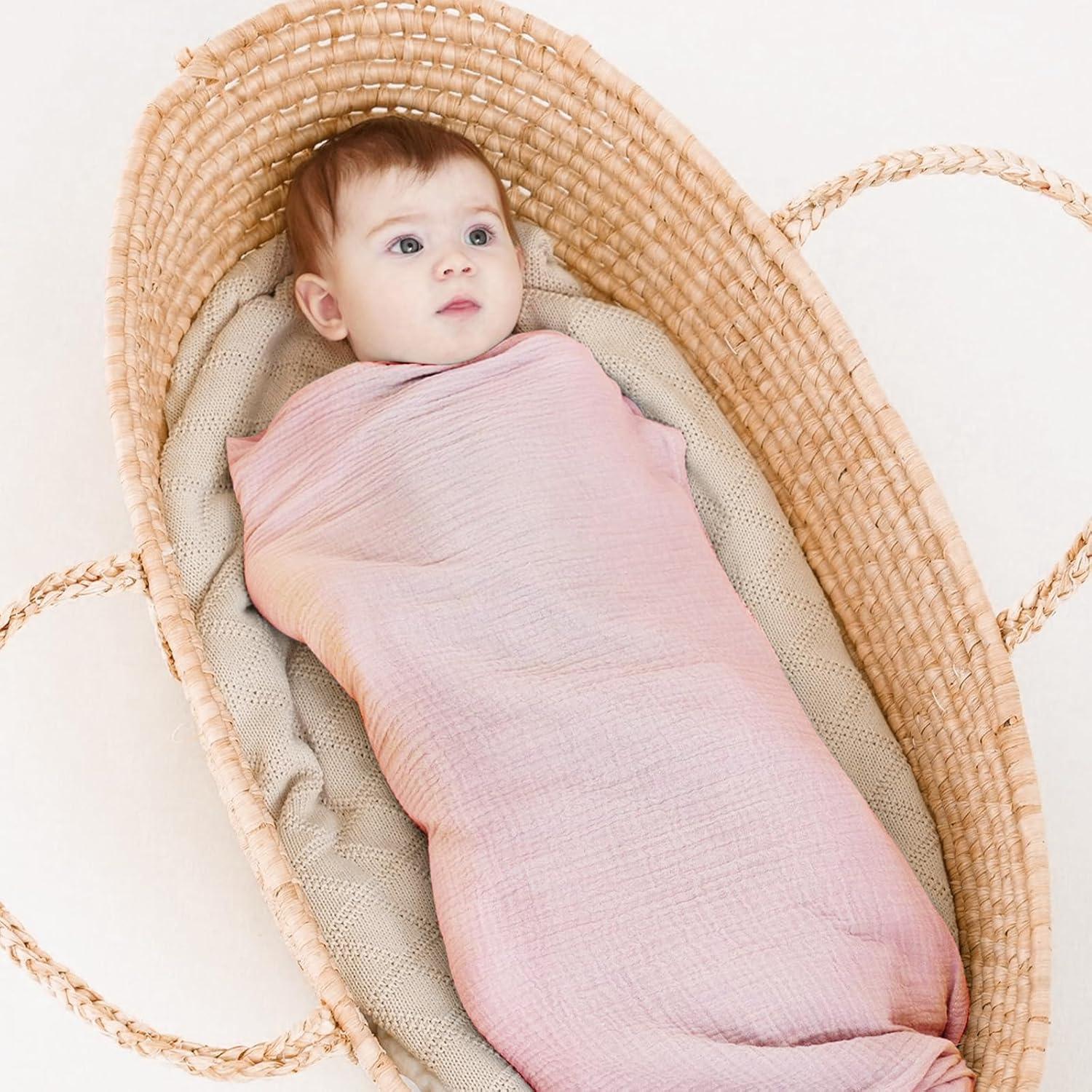 Mantas de Muselina Synrroe 2 Paquete 101.6x101.6 cm Algodón