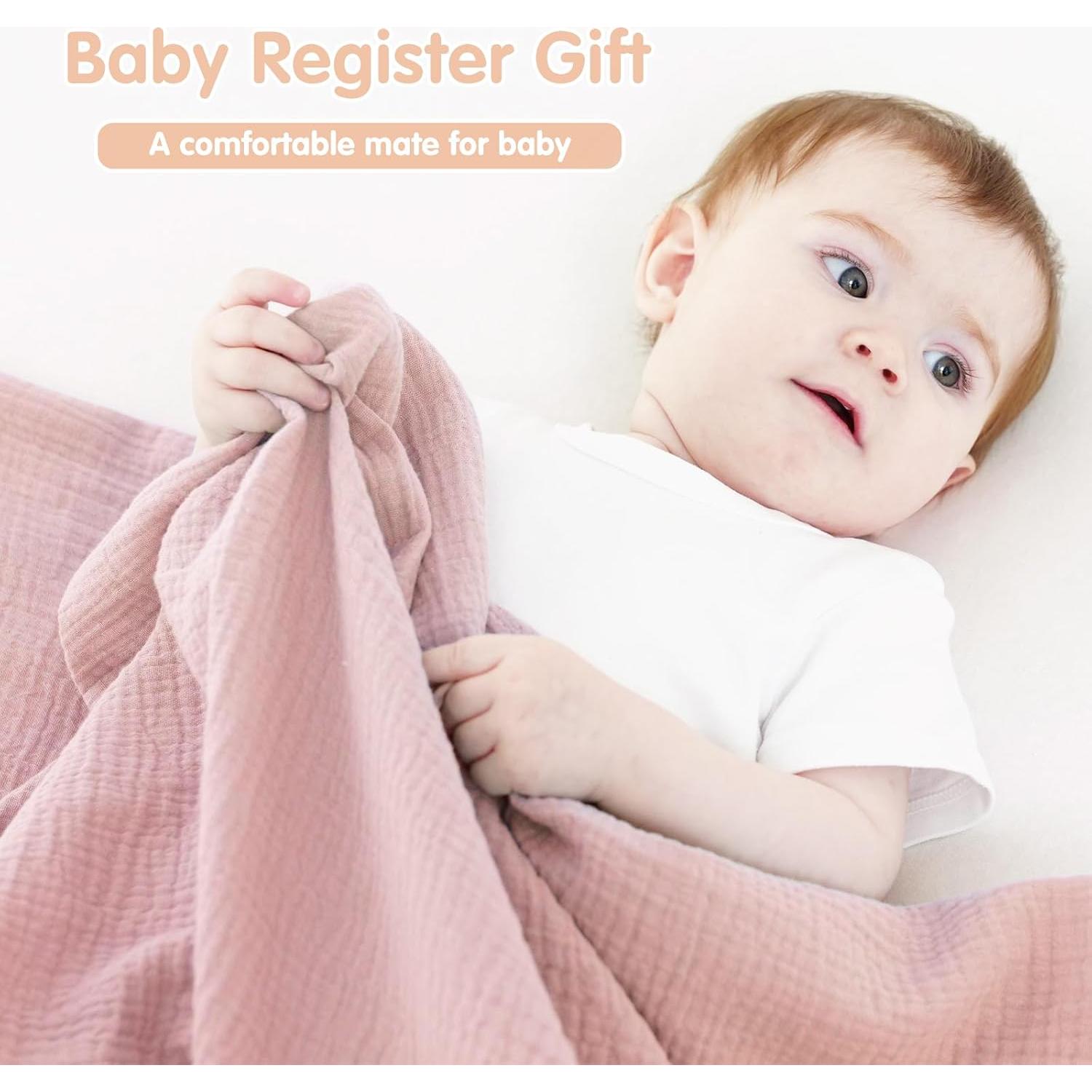 Mantas de Muselina Synrroe 2 Paquete 101.6x101.6 cm Algodón