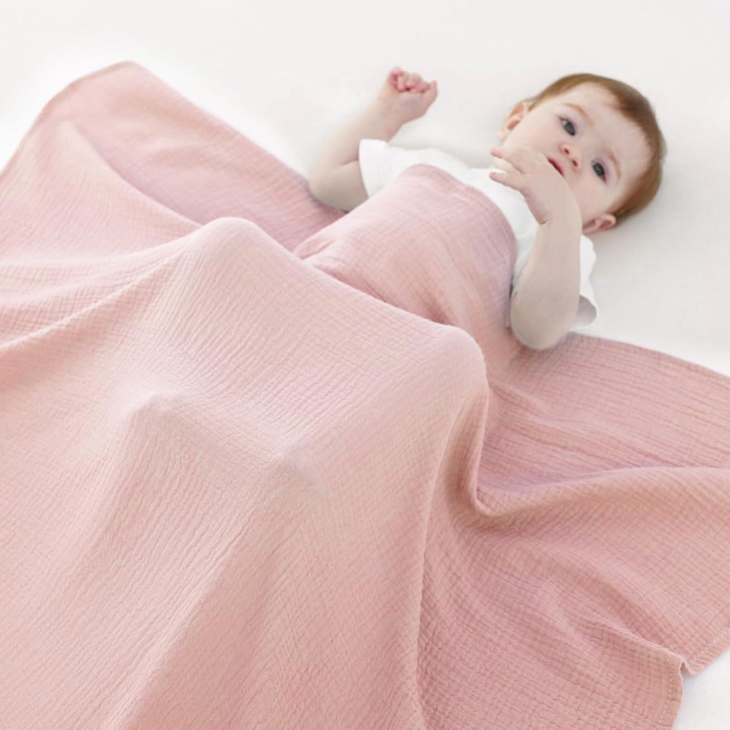 Mantas de Muselina Synrroe 2 Paquete 101.6x101.6 cm Algodón