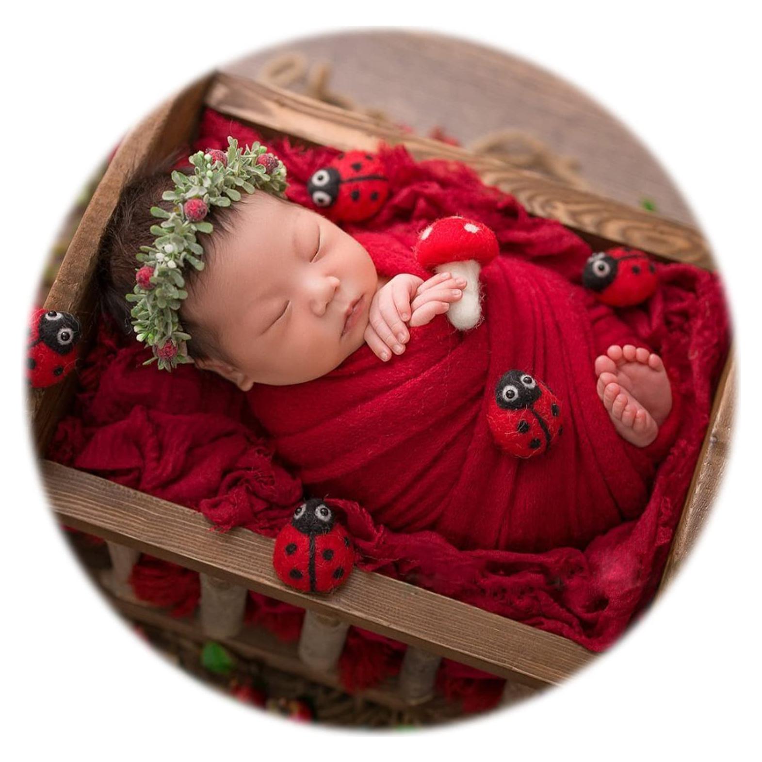 Manta de Punto Elástico Zeroest para Recién Nacidos - Rojo