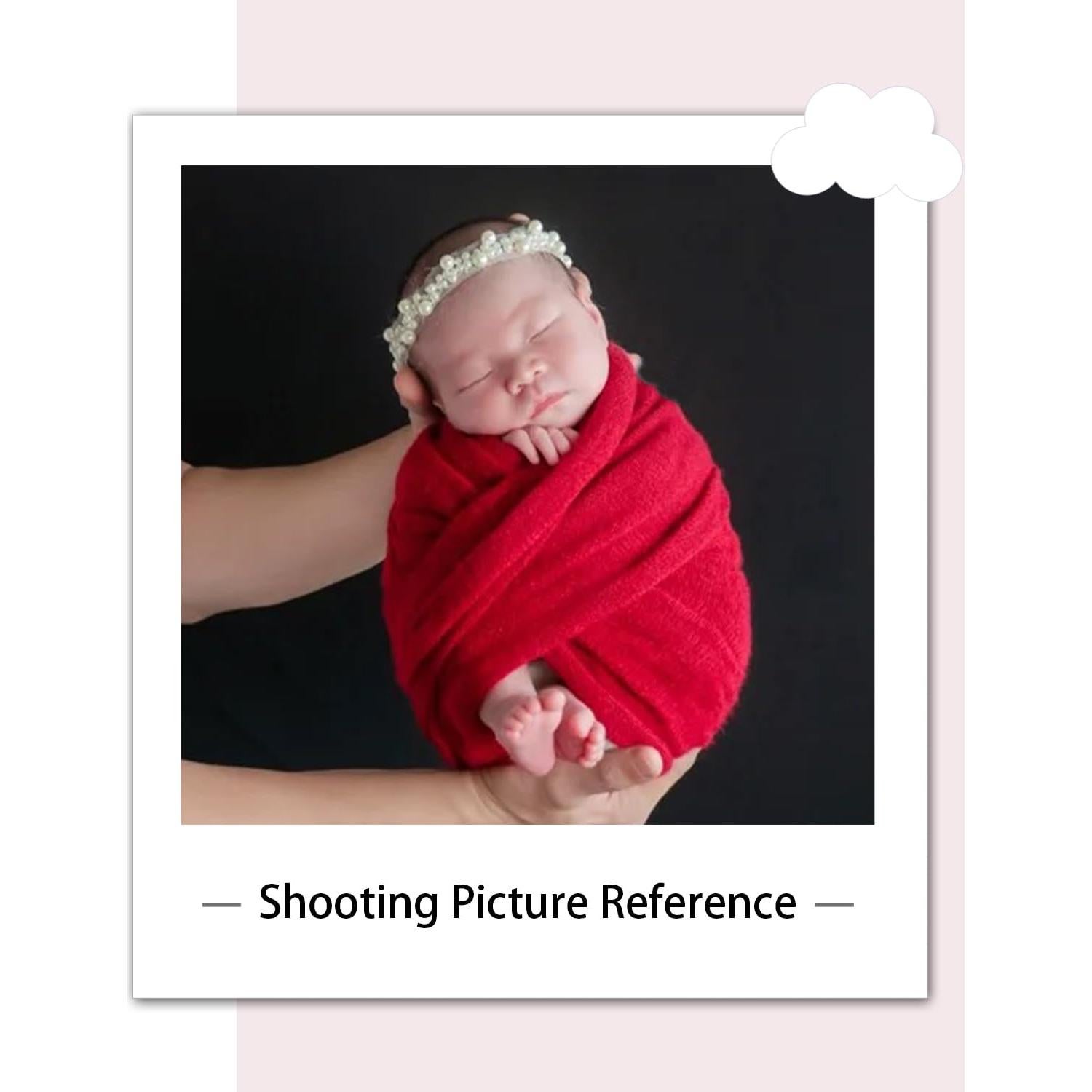 Manta de Punto Elástico Zeroest para Recién Nacidos - Rojo