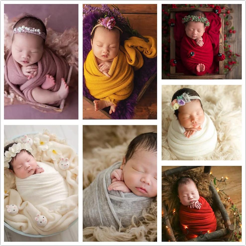 Manta de Punto Elástico Zeroest para Recién Nacidos - Rojo