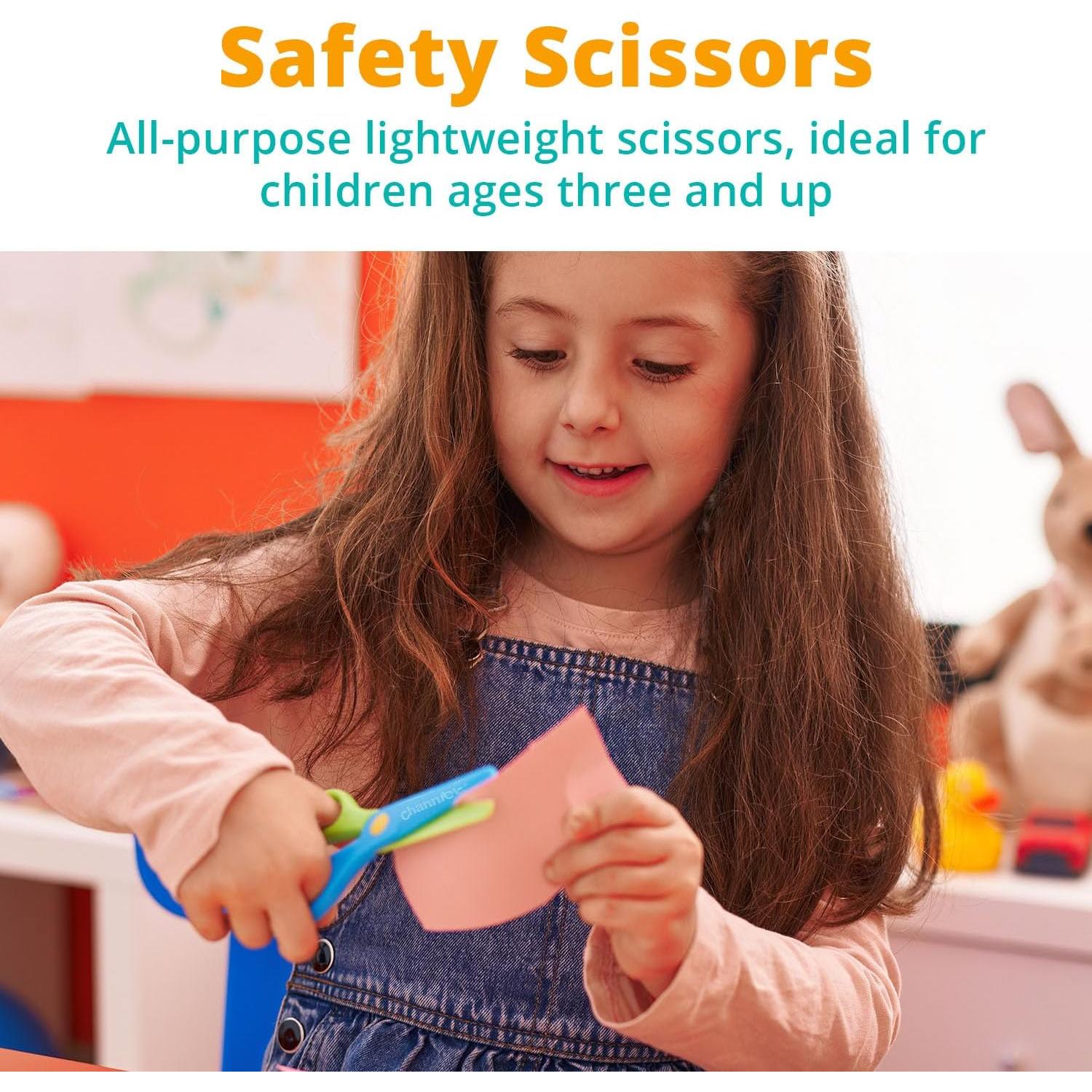 Tijeras de Seguridad Channie para Niños 3-5 Años - Paquete de 2