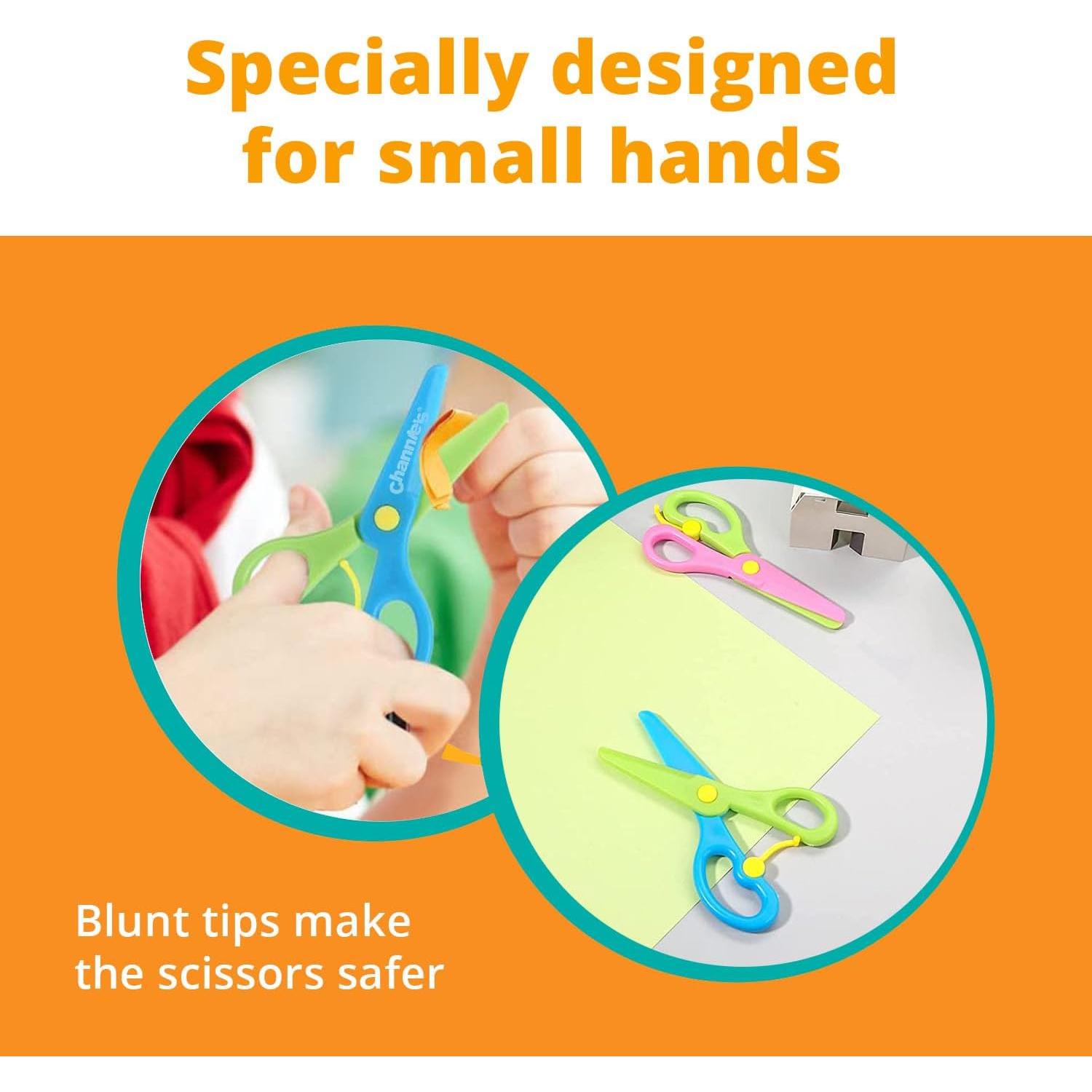 Tijeras de Seguridad Channie para Niños 3-5 Años - Paquete de 2