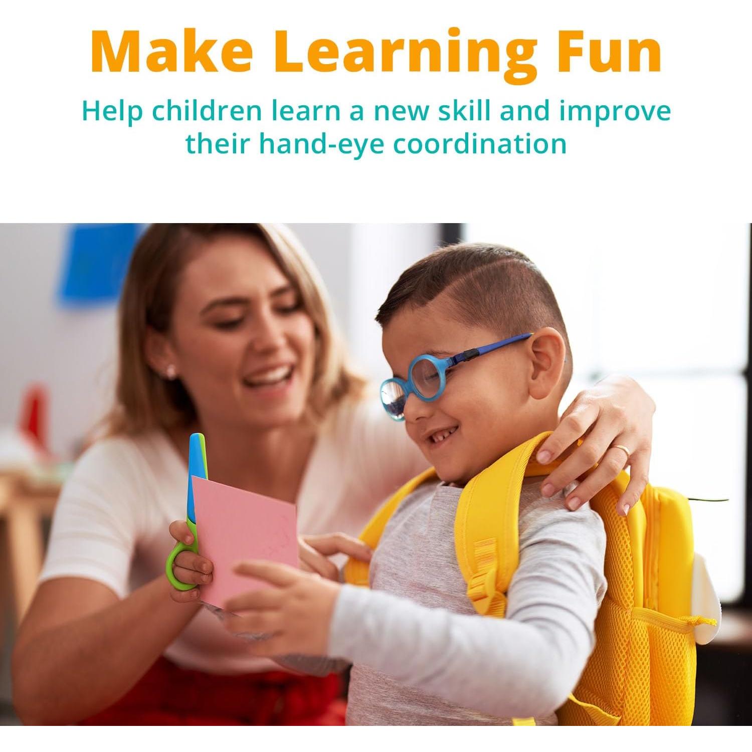 Tijeras de Seguridad Channie para Niños 3-5 Años - Paquete de 2