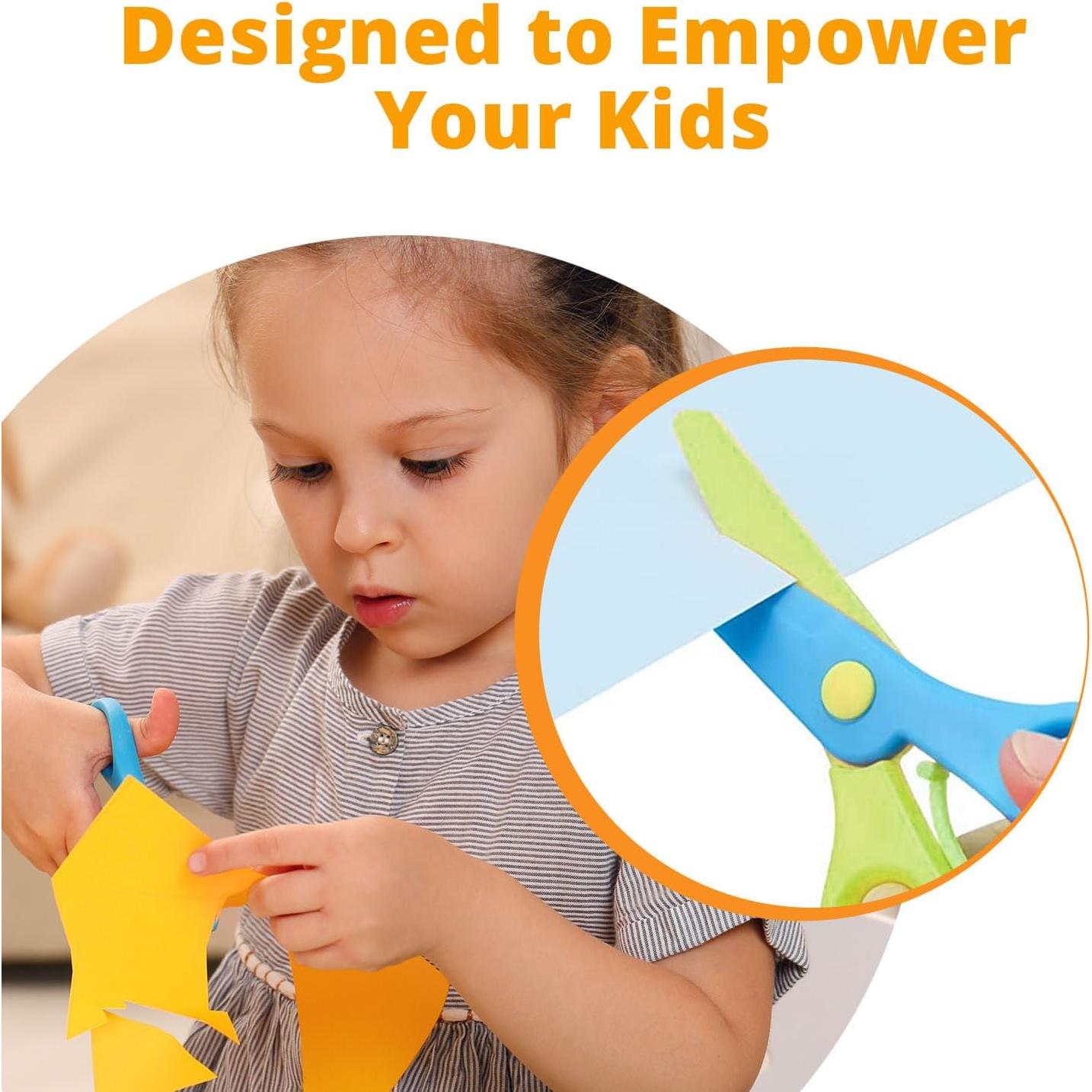 Tijeras de Seguridad Channie para Niños 3-5 Años - Paquete de 2