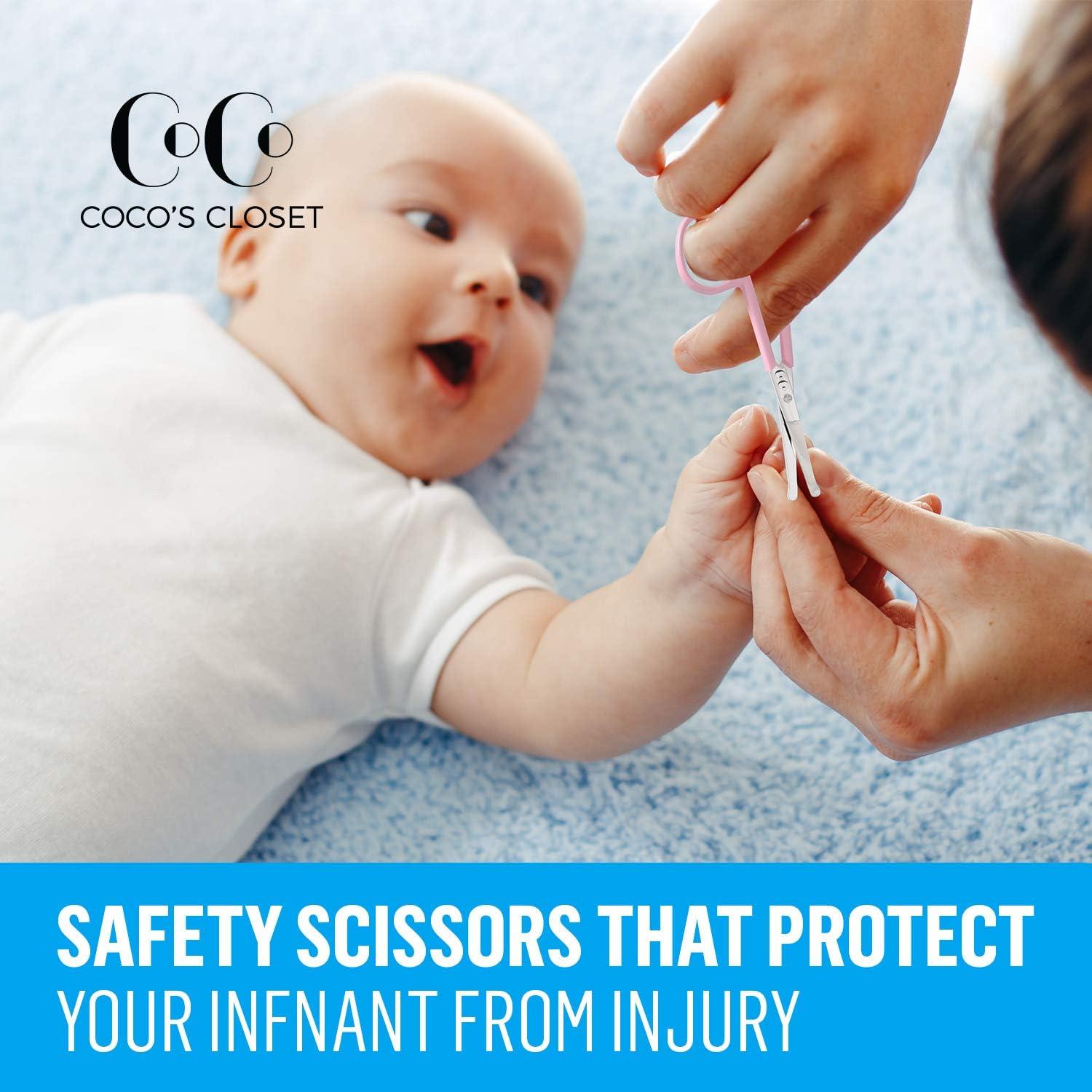 Tijeras de Seguridad para Uñas de Bebé Coco's Closet Rosa