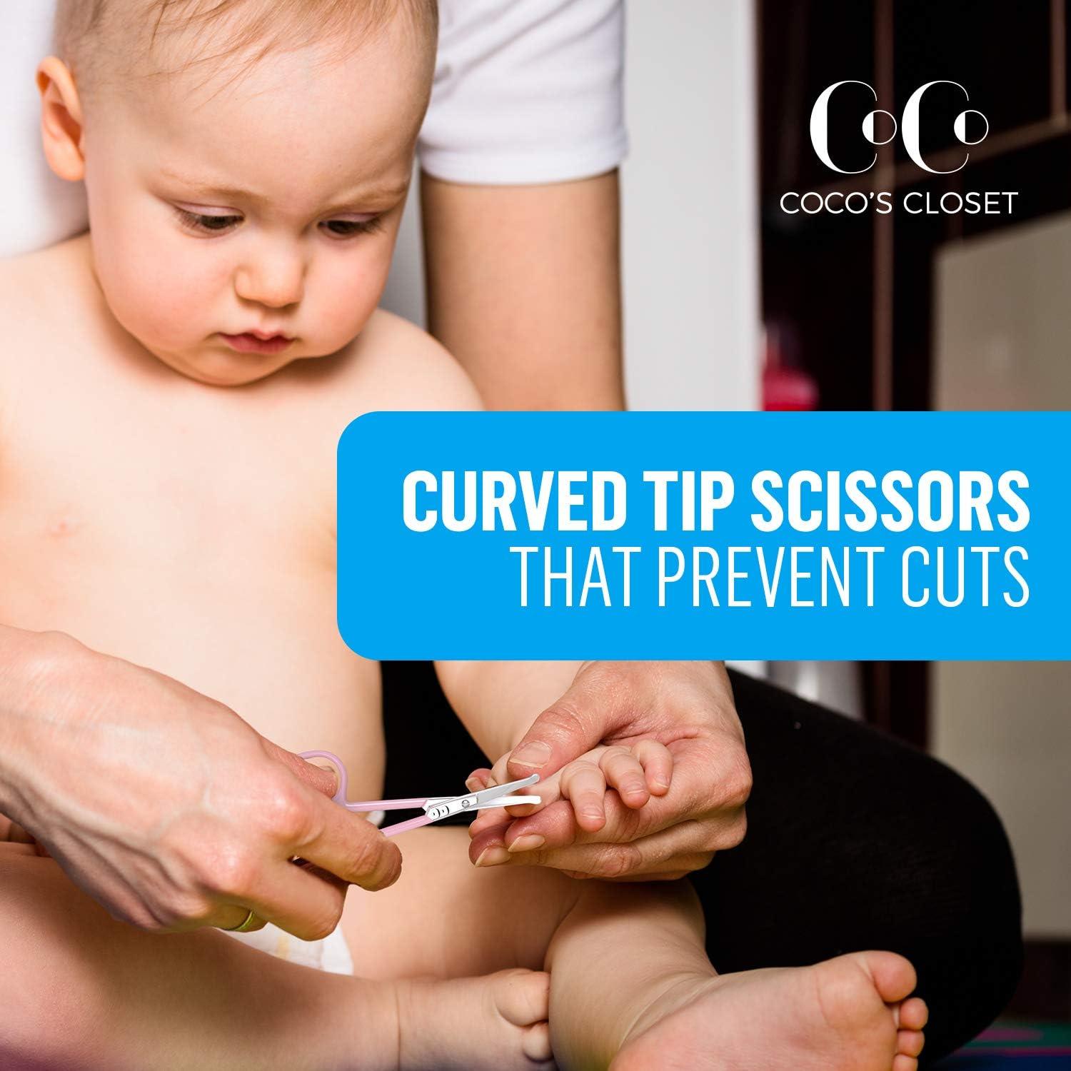 Tijeras de Seguridad para Uñas de Bebé Coco's Closet Rosa